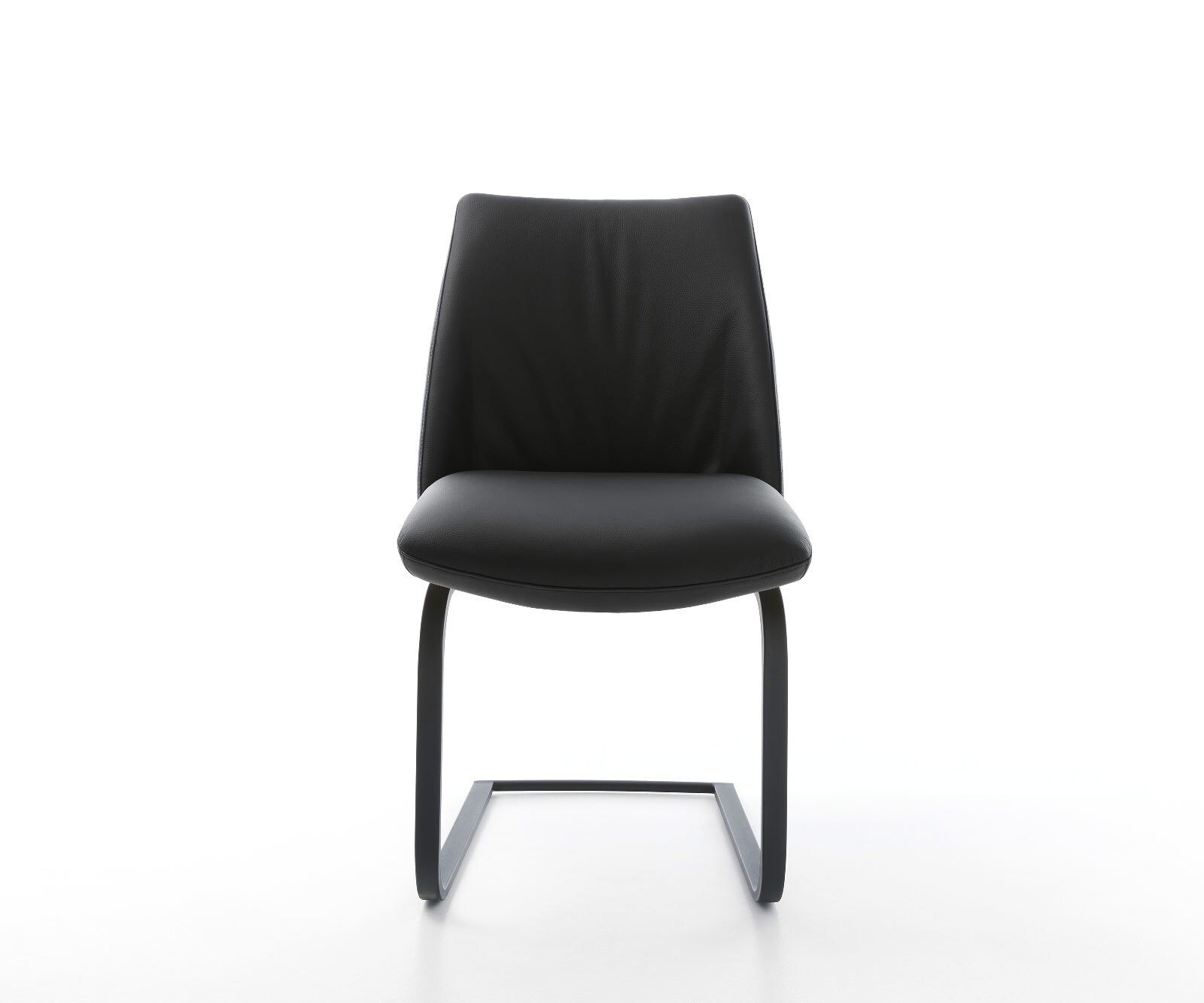 Freischwinger Elso-Flex Echt-Leder Schwarz Freischwinger flach Schwarz Taschenfederkern 1