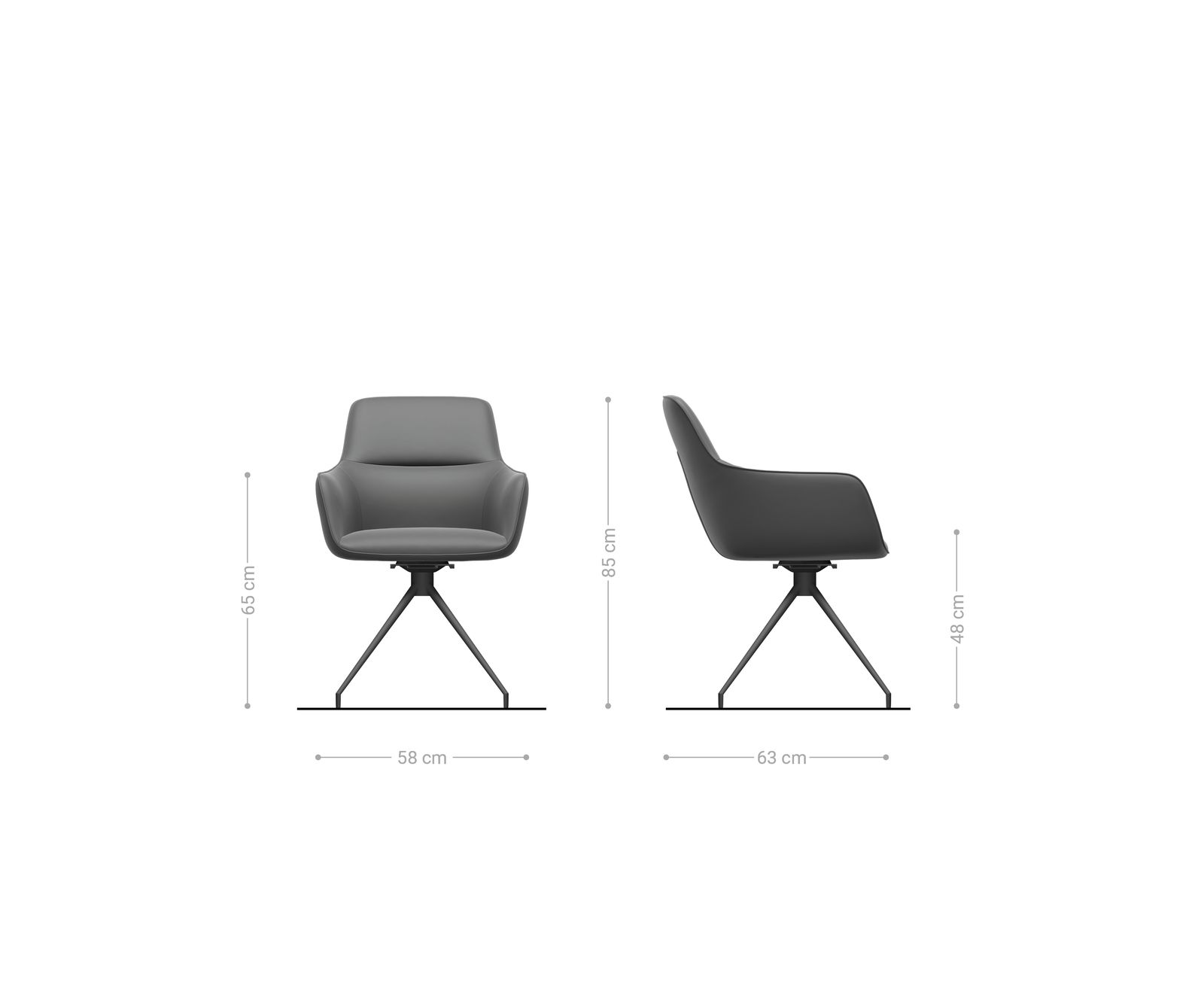 Chaise-de-salle-à-manger Pejo-Flex bouclé blanc pied croisé conique acier inoxydable brossé ressorts ensachés 6