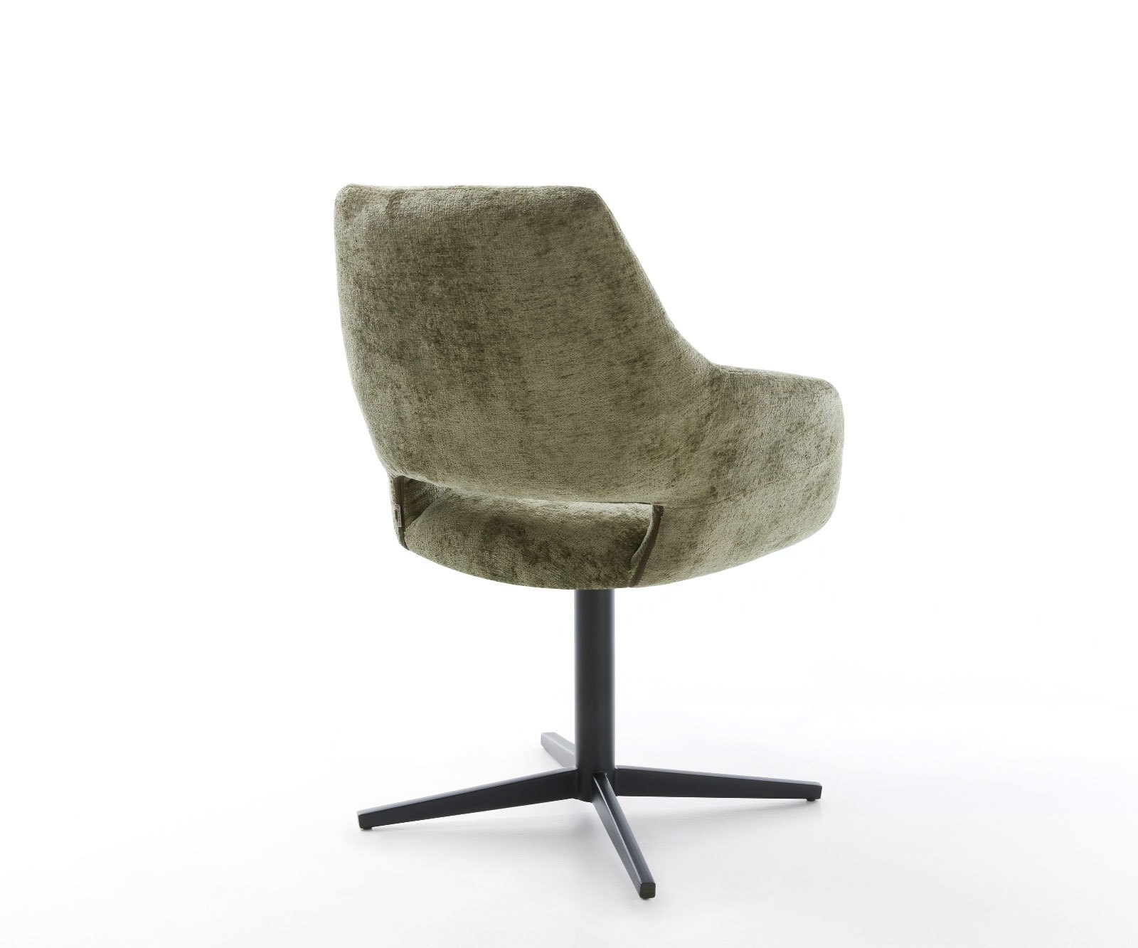 Drehstuhl Yago-Flex mit Armlehnen Chenille Olive Fußkreuz Schwarz 360° drehbar Taschenfederkern 4 Drehstuhl Yago-Flex mit Armlehnen Chenille Olive Fußkreuz Schwarz 360° drehbar Taschenfederkern 4