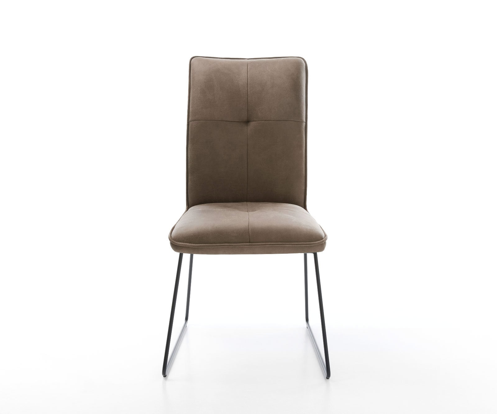 Esszimmerstuhl Maddy-Flex Mikrofaser Taupe Vintage Kufengestell Schwarz 1 Esszimmerstuhl Maddy-Flex Mikrofaser Taupe Vintage Kufengestell Schwarz 1