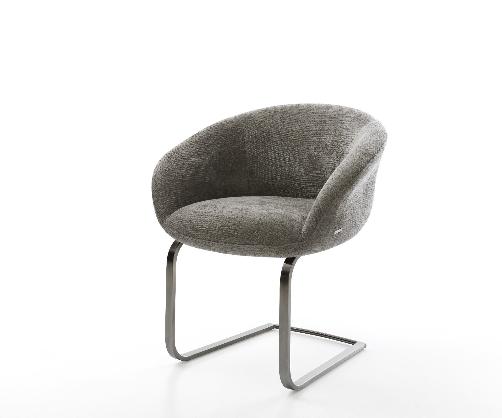 Cantilever Vinka-Flex avec accoudoirs bouclé doux couleur boue pied cantilever plat grafiete resorts ensachés 1
