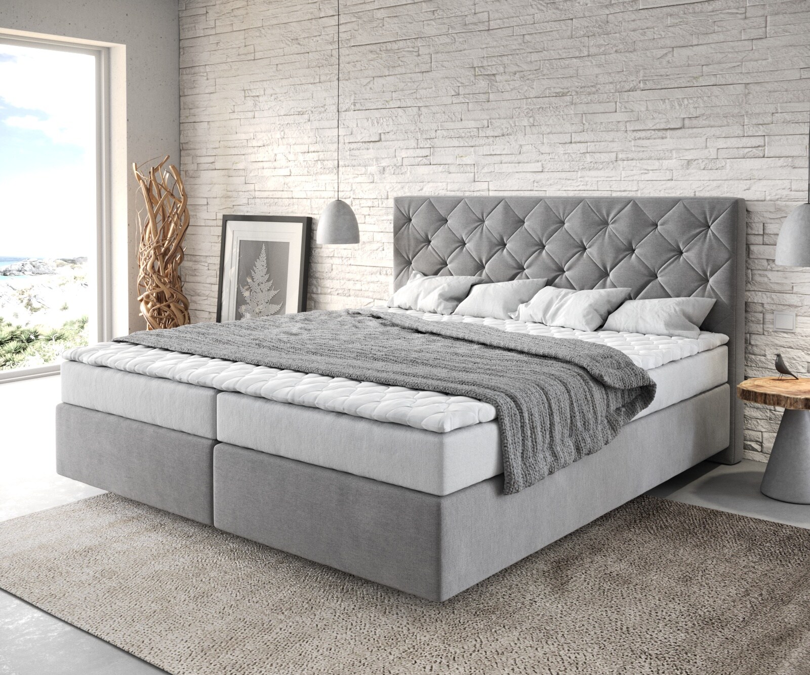 Boxspringbett Dream-Great mit Matratze und Topper