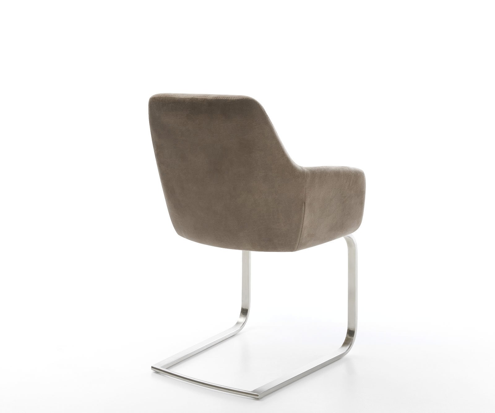 Freischwinger Pejo-Flex Mikrofaser Taupe Vintage Freischwinger flach Edelstahl Taschenfederkern 4 Freischwinger Pejo-Flex Mikrofaser Taupe Vintage Freischwinger flach Edelstahl Taschenfederkern 4