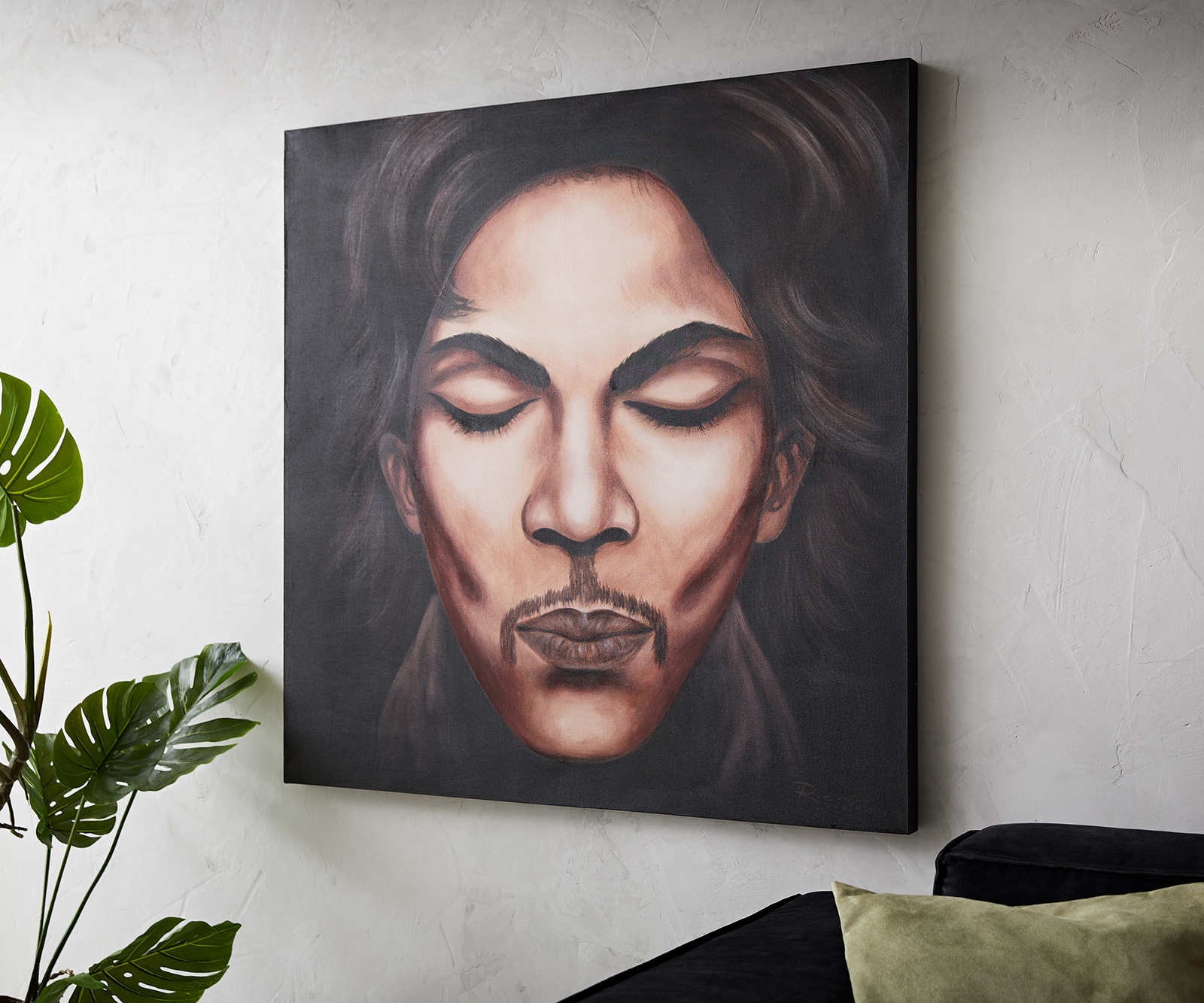 Gemälde Prince 120x120 cm Mehrfarbig Recyceltes Metall 1 Gemälde Prince 120x120 cm Mehrfarbig Recyceltes Metall 1