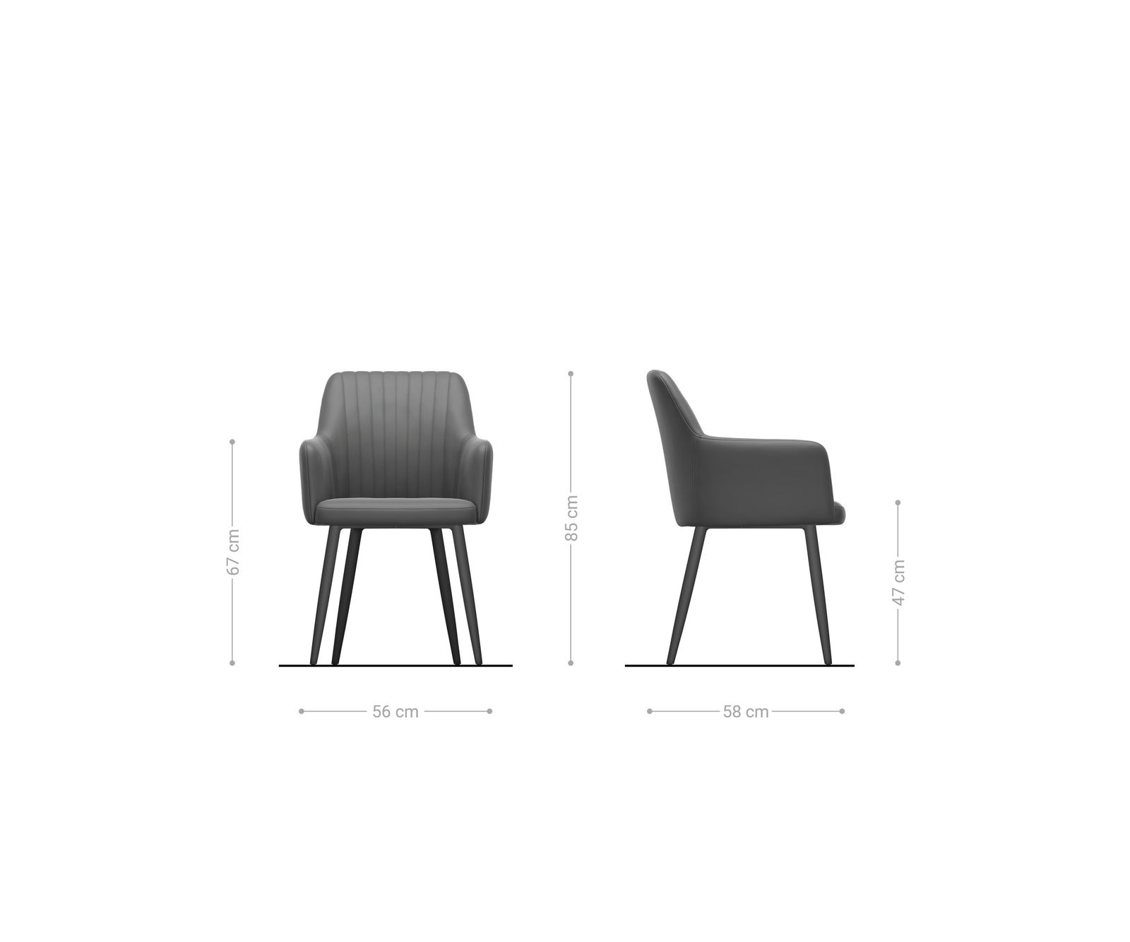 Chaise-de-salle-à-manger Greg-Flex bouclé doux beige 4 pieds coniques acier inoxydable resorts ensachés 5