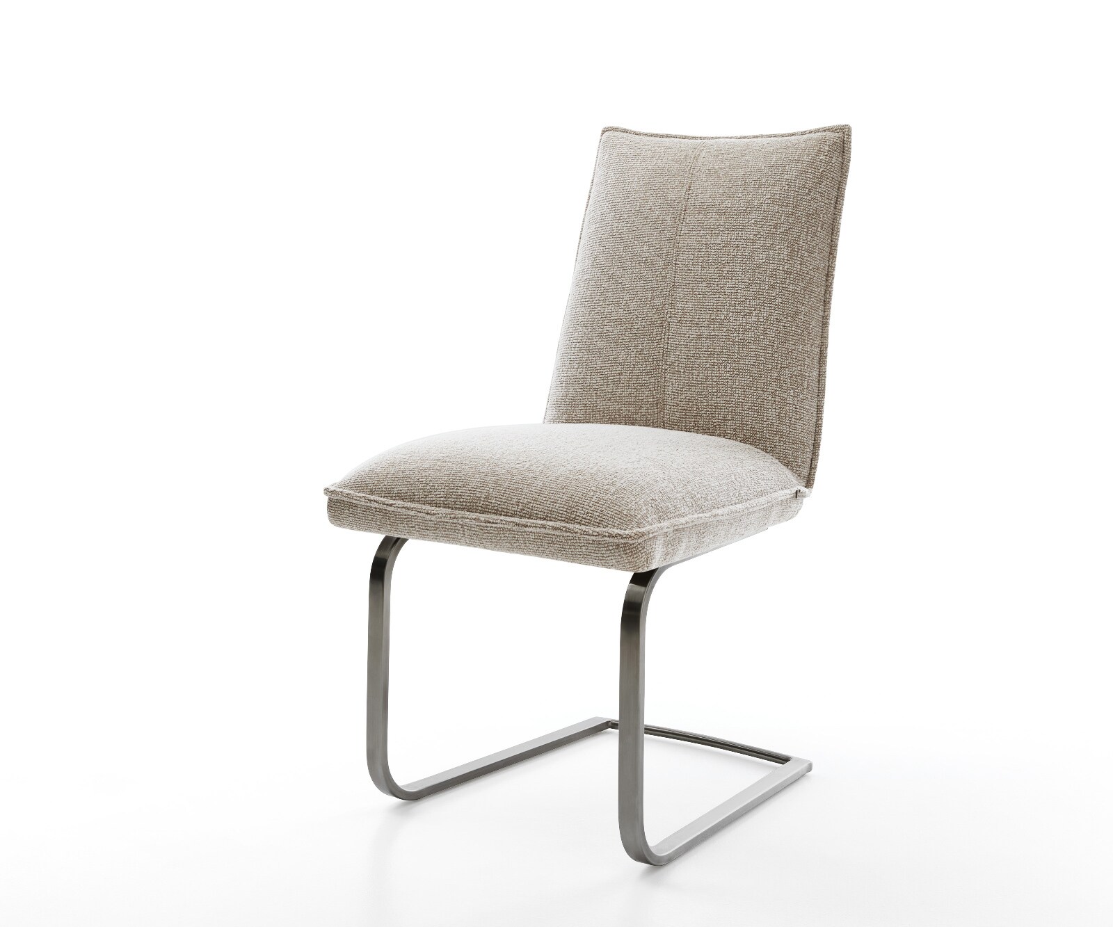 Freischwinger Lelio-Flex Webstoff Soft Beige Freischwinger flach Graphit Taschenfederkern 1