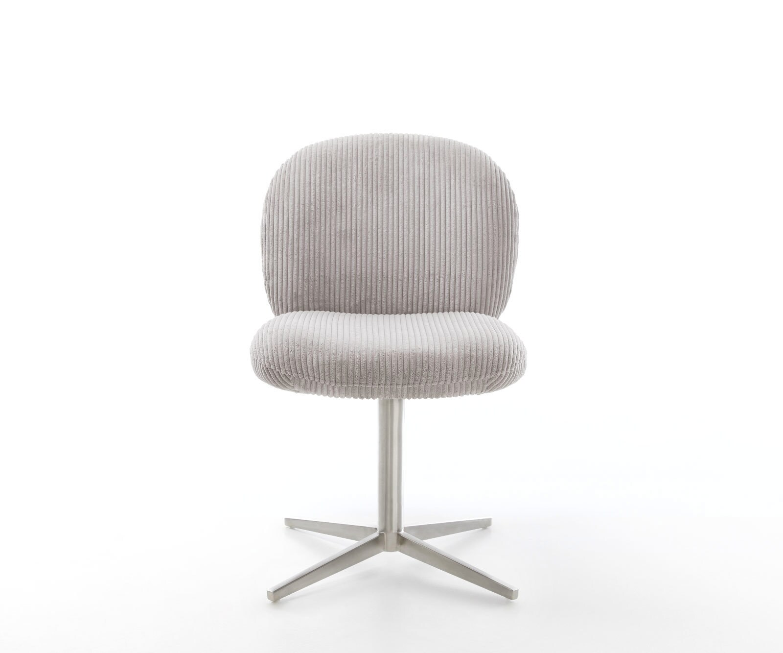 Drehstuhl Nube-Flex Cord Silbergrau Fußkreuz Edelstahl 360° drehbar Taschenfederkern 1