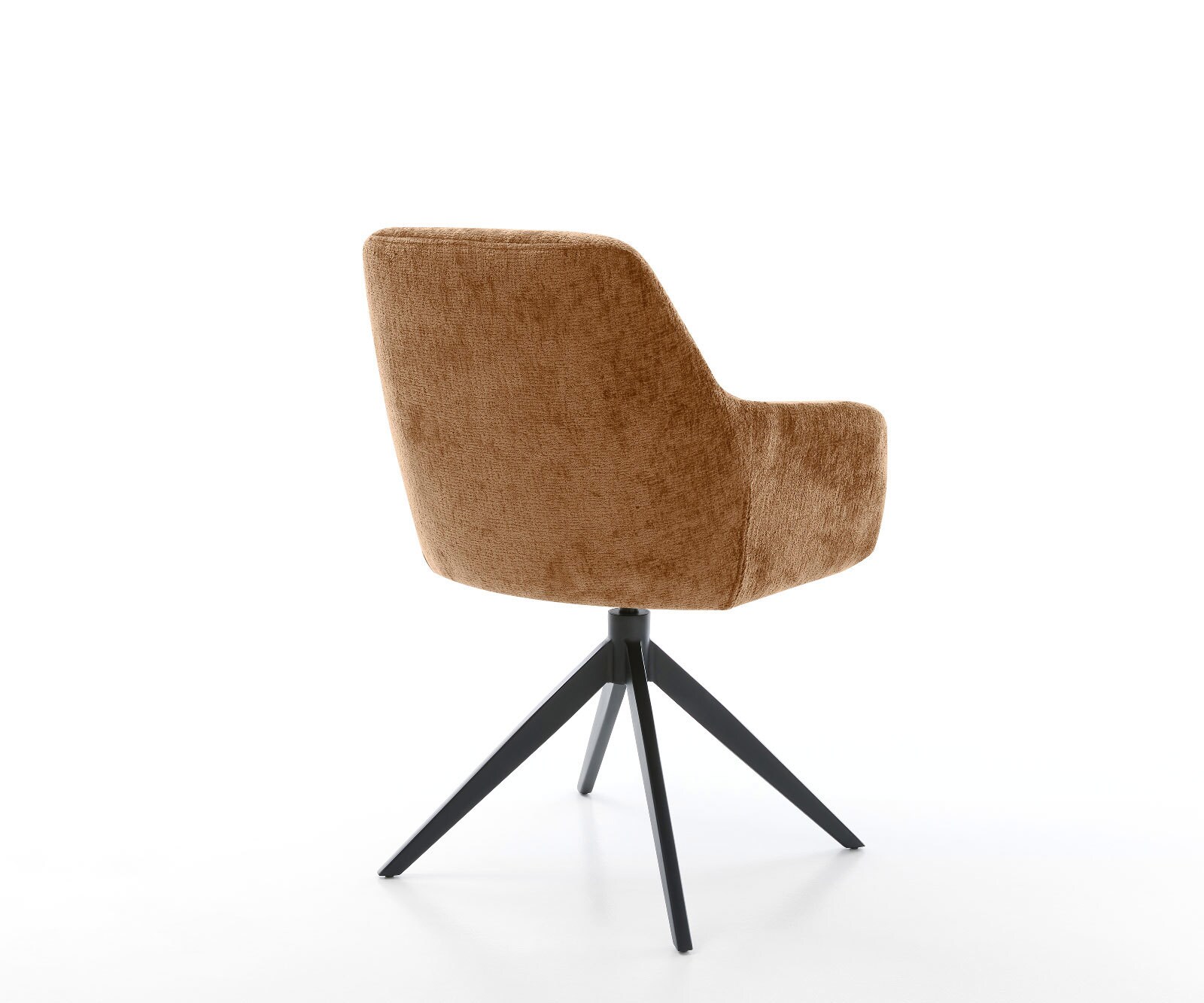 Chaise-pivotante Pejo-Flex chenille rouille pied croisé large noir pivotement sur 360° fonction bascule ressorts ensachés 4 Chaise-pivotante Pejo-Flex chenille rouille pied croisé large noir pivotement sur 360° fonction bascule ressorts ensachés 4