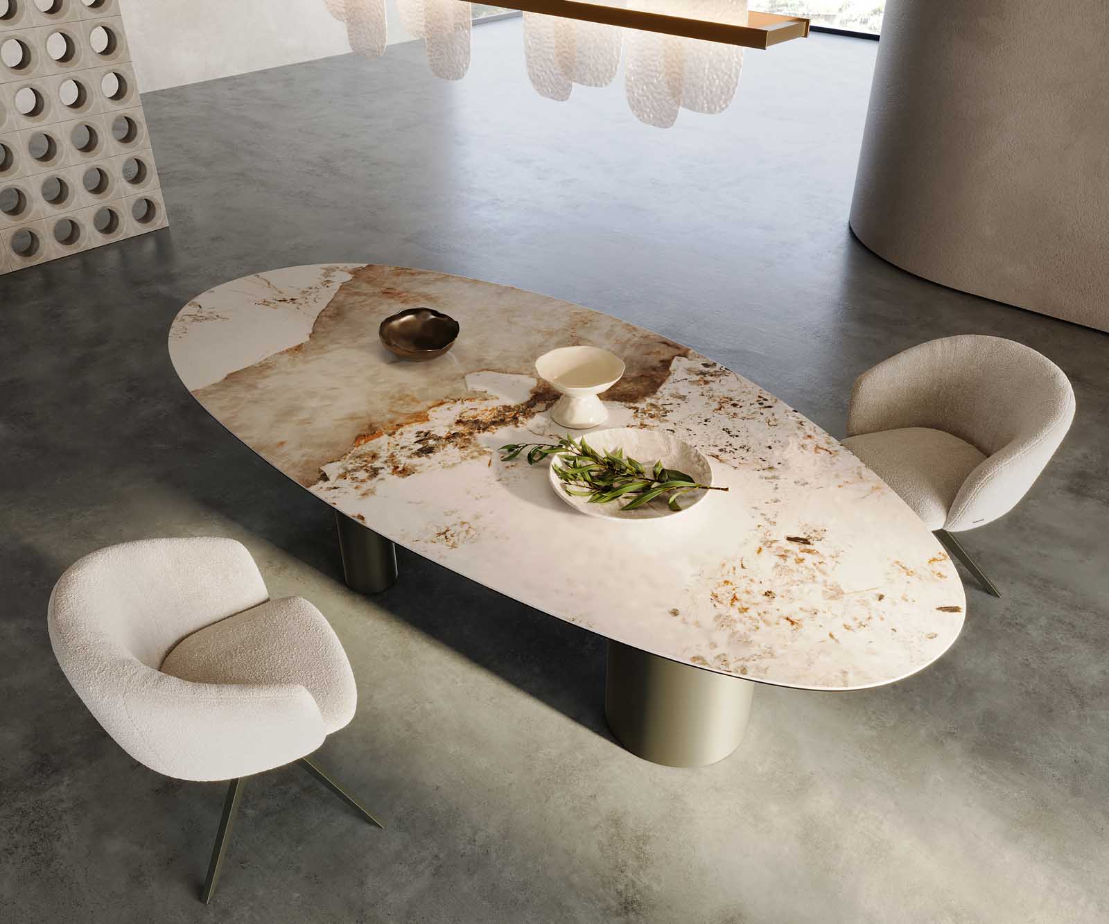 Esstisch Edge Keramik Oval 2
