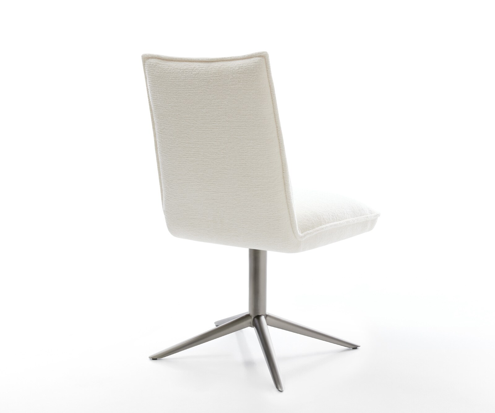 Drehstuhl Lelio-Flex Bouclé Soft Beige Fußkreuz Graphit 360° drehbar Wippfunktion Taschenfederkern 5