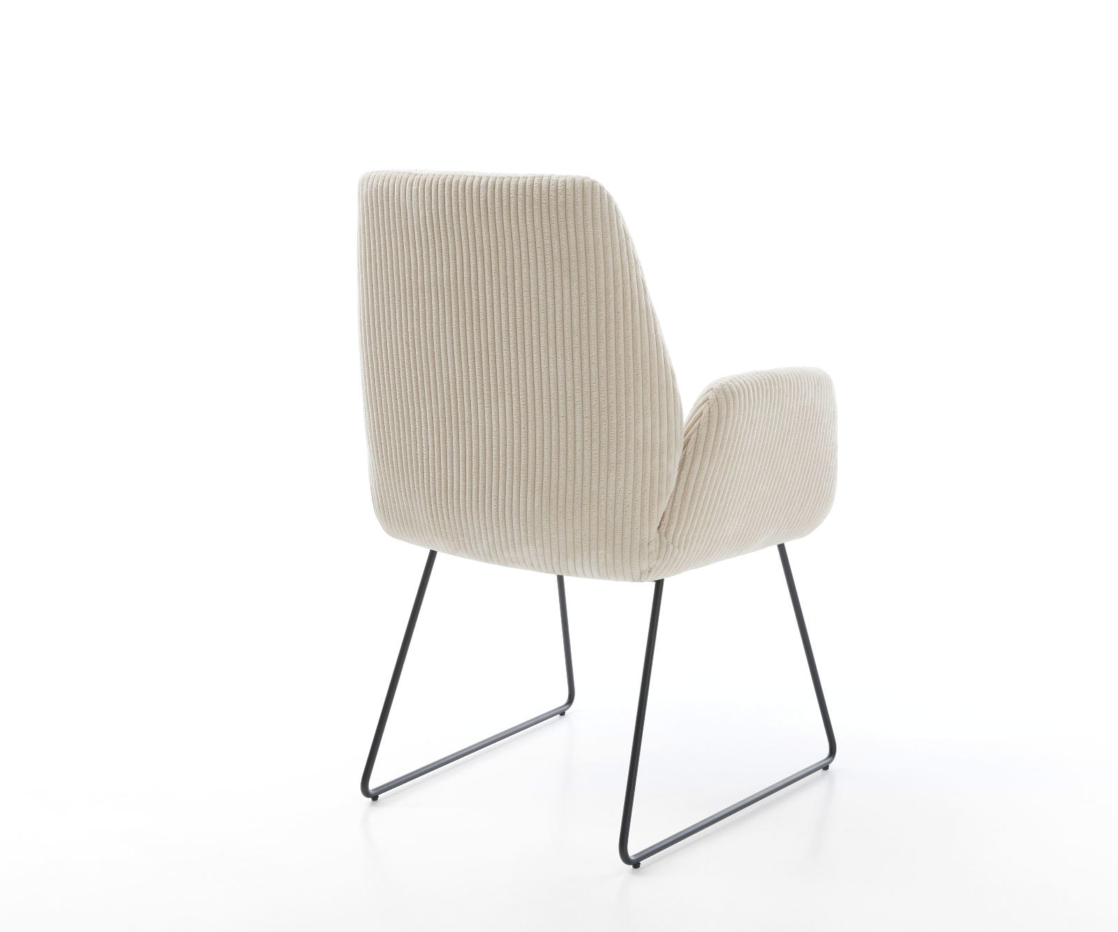 Esszimmerstuhl Zoa-Flex Cord Beige Kufengestell Schwarz Taschenfederkern 5 Esszimmerstuhl Zoa-Flex Cord Beige Kufengestell Schwarz Taschenfederkern 5