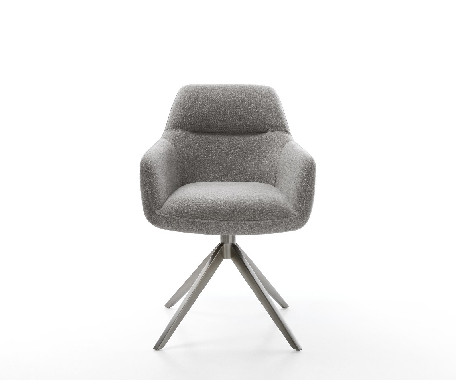 Chaise-pivotante Pejo-Flex tissu structuré doux gris pied croisé large grafiete pivotement sur 360° fonction bascule resorts ensachés 2