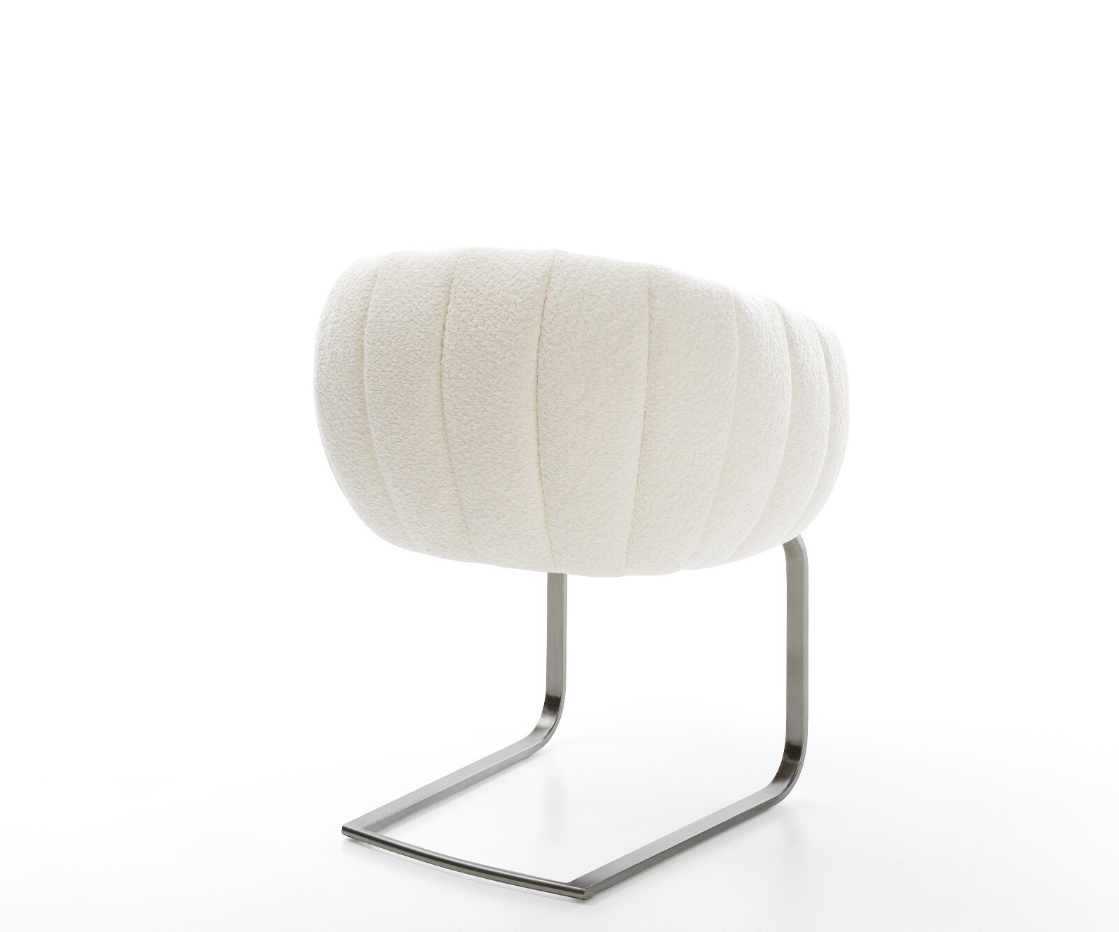 Freischwinger Jada-Flex Bouclé Weiß Freischwinger flach Graphit Taschenfederkern 5