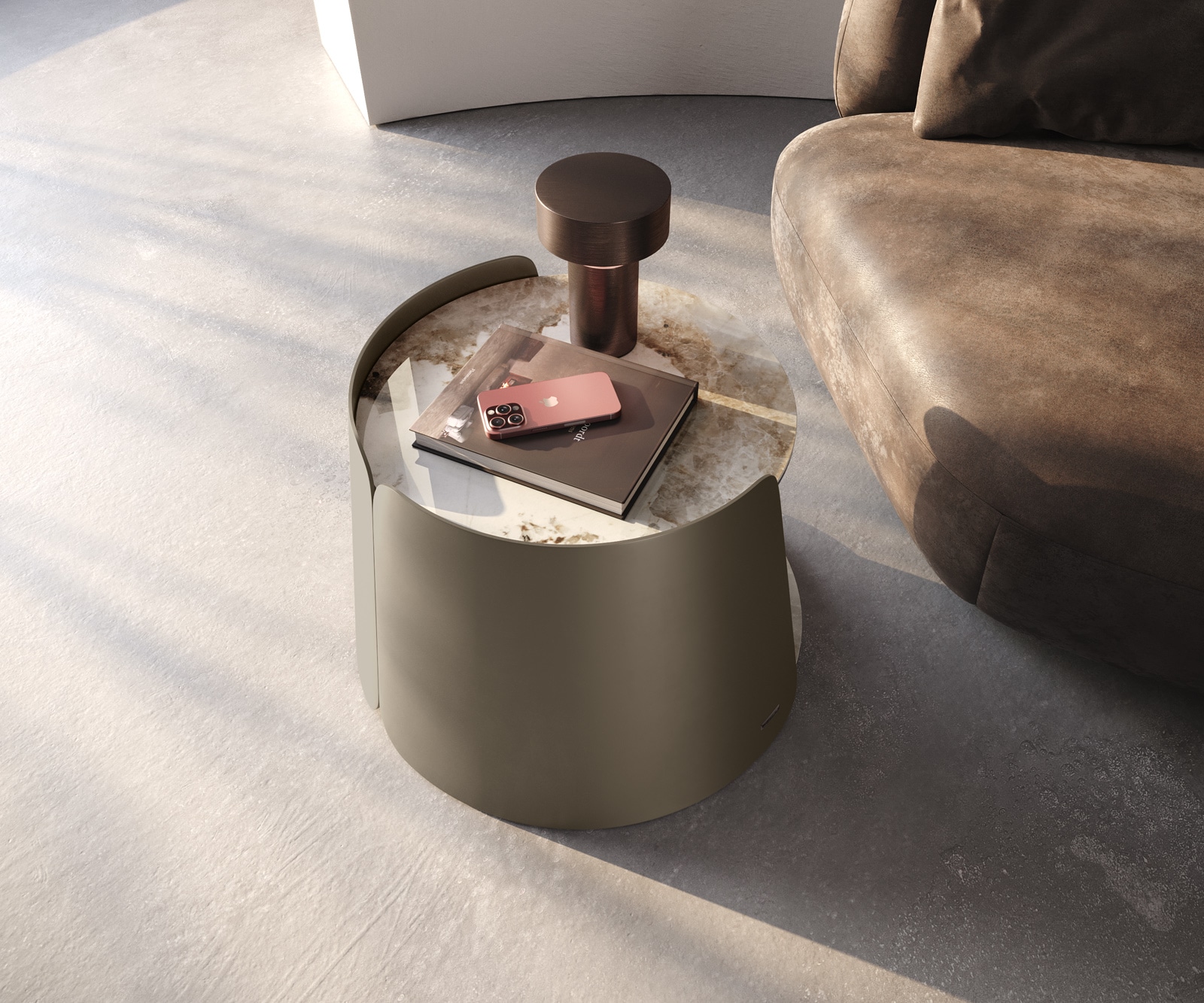 Couchtisch Daban 59x59 cm Keramik Minas Melange Weiß-Beige Gestell Metall Titanfarbig 4 Couchtisch Daban 59x59 cm Keramik Minas Melange Weiß-Beige Gestell Metall Titanfarbig 4