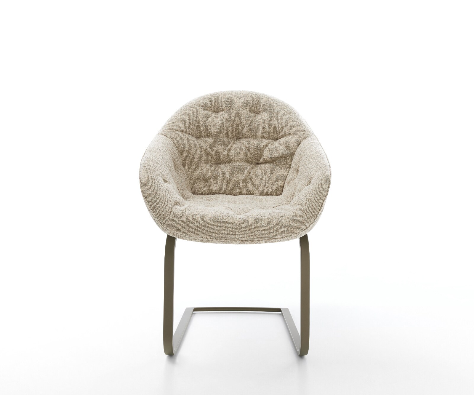 Freischwinger Gaio-Flex Webstoff Soft Beige Freischwinger flach Effektfinish Titan 1