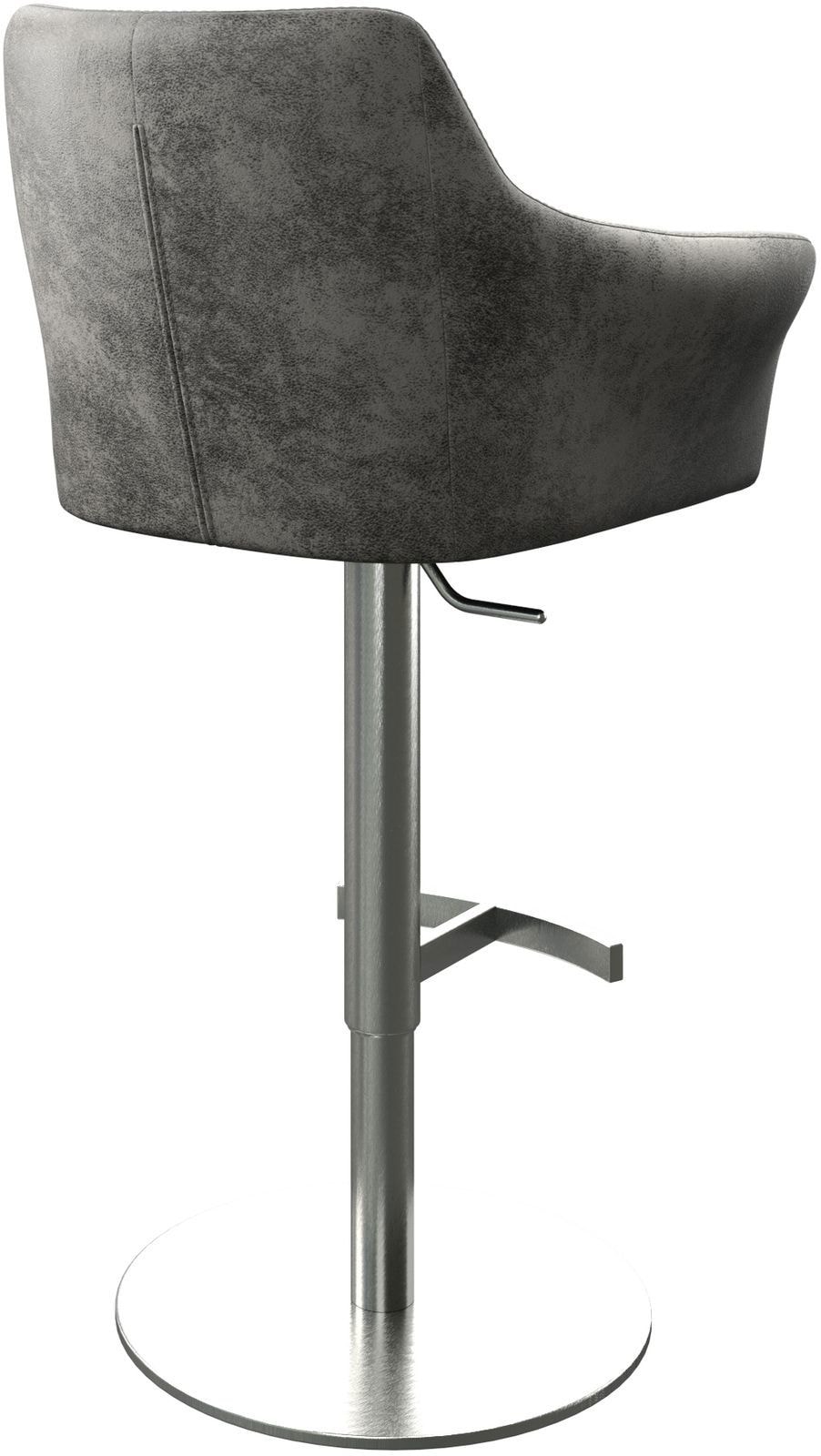 Barstuhl Yulo-Flex Vintage Grau Drehfuß höhenverstellbar Edelstahl 5 Barstuhl Yulo-Flex Vintage Grau Drehfuß höhenverstellbar Edelstahl 5