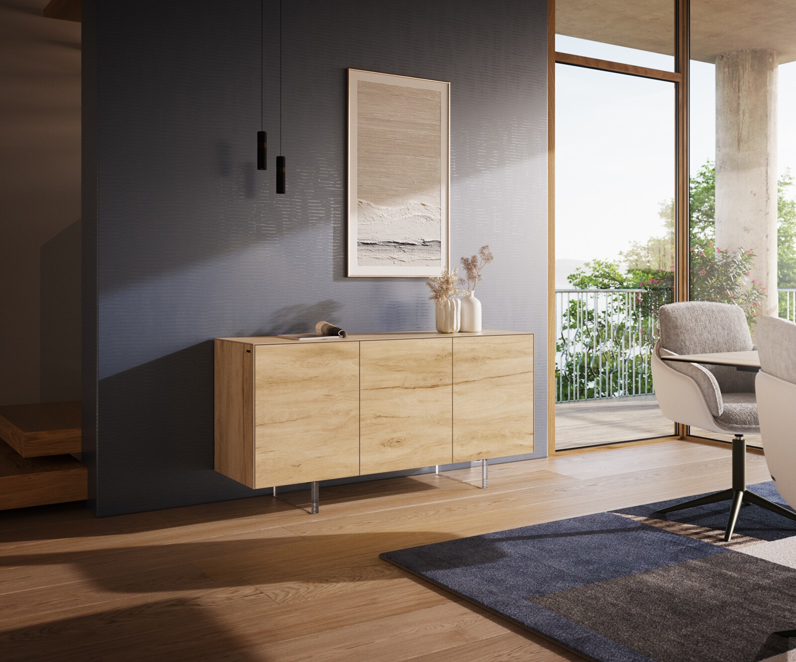 Sideboard Cuor 150 cm Keramik 3 Türen 4