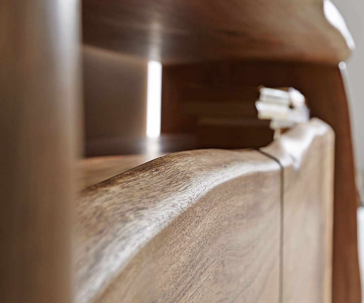 Sideboard Live-Edge 145 cm Akazie Natur 3 Türen 4 Sideboard Live-Edge 145 cm Akazie Natur 3 Türen 4