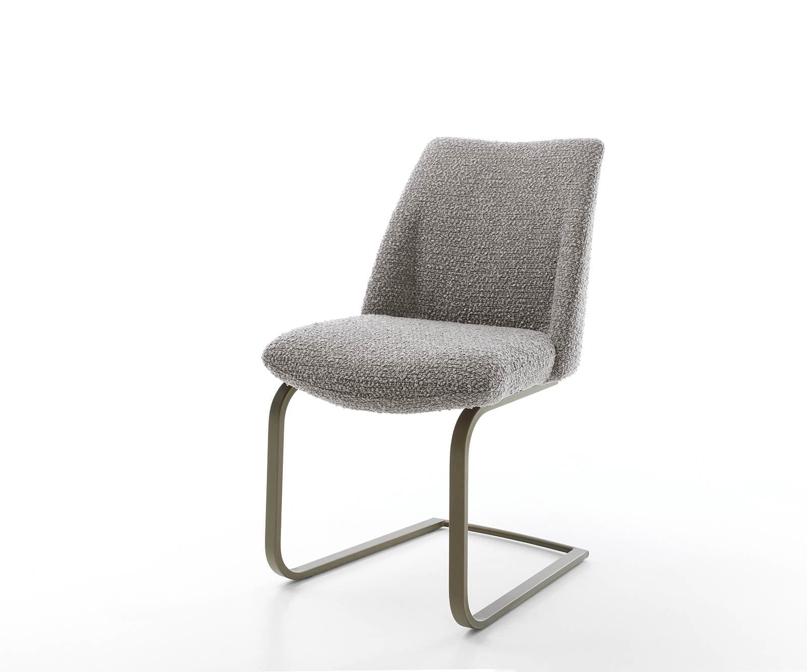 Freischwinger Elso-Flex Bouclé Silbergrau Freischwinger flach Effektfinish Titan Taschenfederkern Freischwinger Elso-Flex Bouclé Silbergrau Freischwinger flach Effektfinish Titan Taschenfederkern