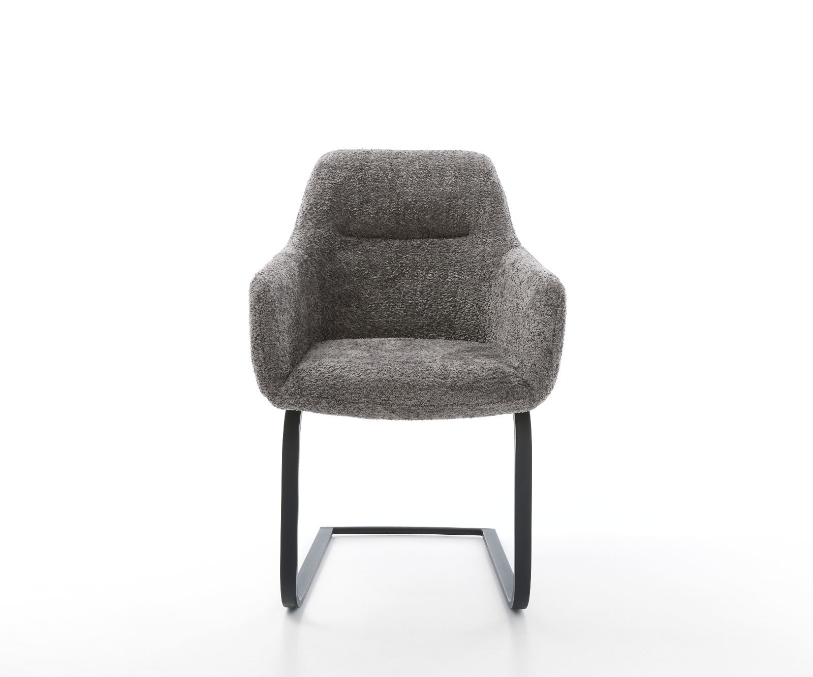 Cantilever Pejo-Flex bouclé gris pied cantilever plat noir ressorts ensachés 3 Cantilever Pejo-Flex bouclé gris pied cantilever plat noir ressorts ensachés 3