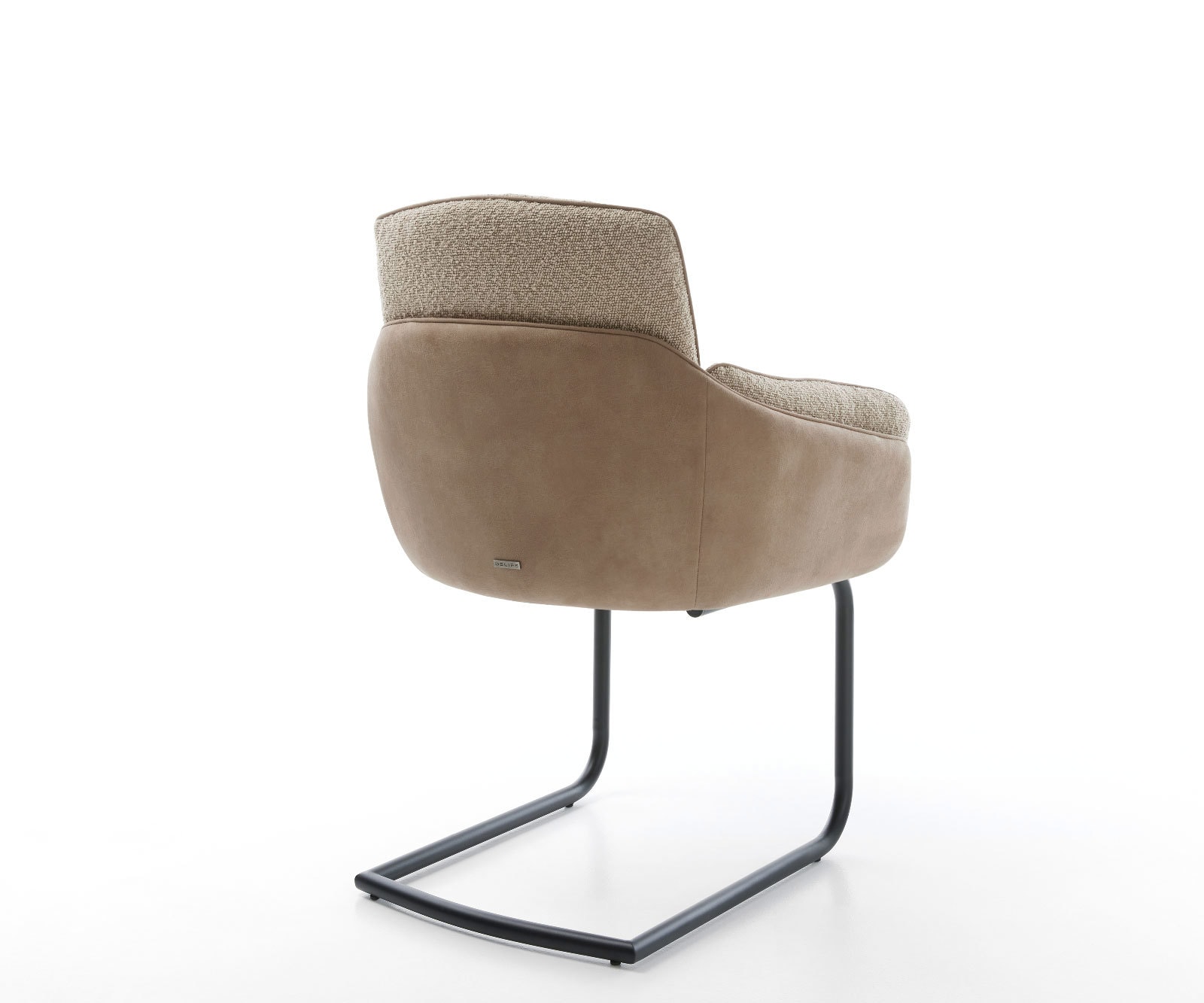 Freischwinger Luan-Flex mit Armlehnen Materialmix Schlamm Freischwinger rund Schwarz 3 Freischwinger Luan-Flex mit Armlehnen Materialmix Schlamm Freischwinger rund Schwarz 3