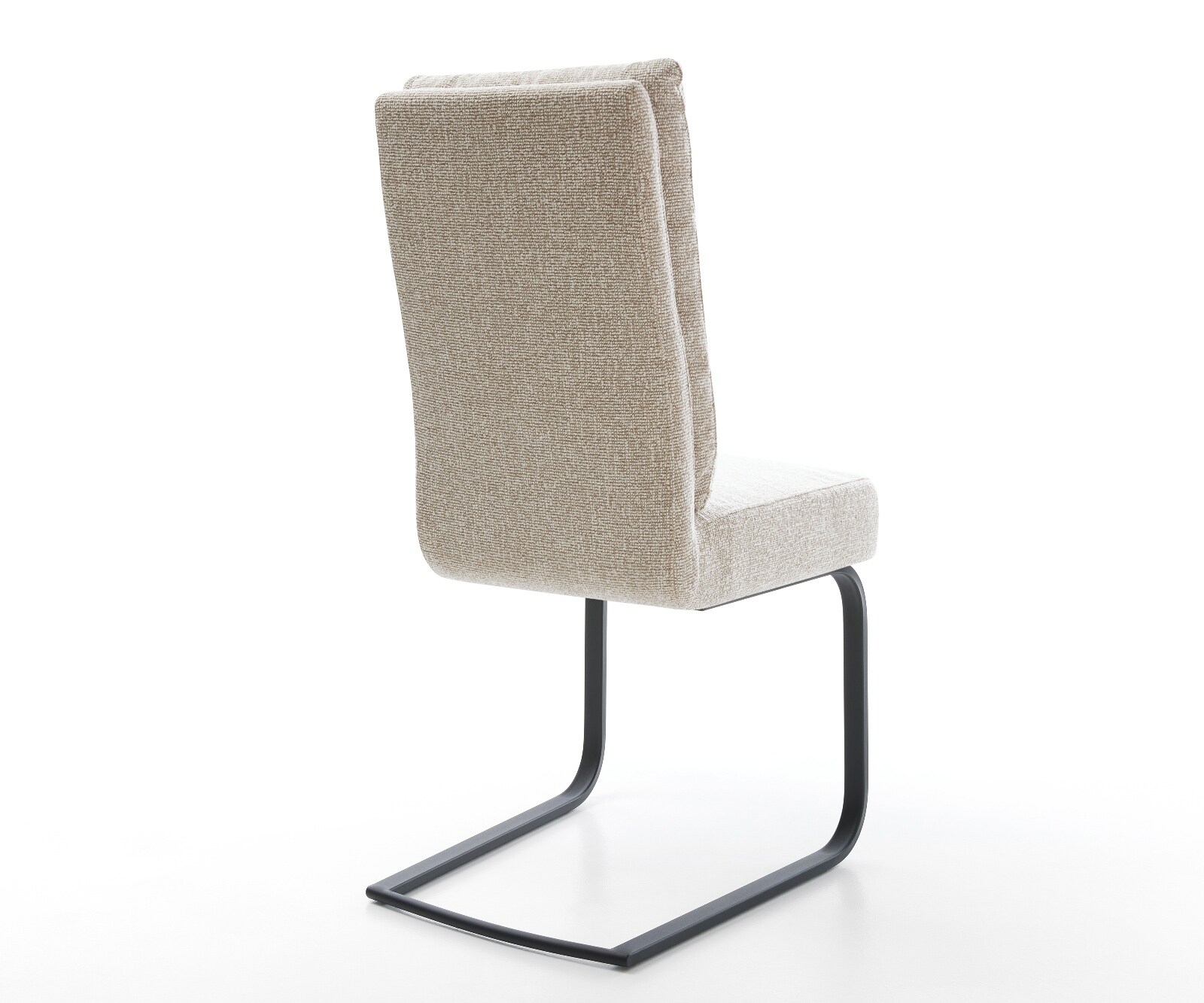 Freischwinger Pela-Flex Webstoff Soft Beige Freischwinger flach Schwarz Taschenfederkern 5