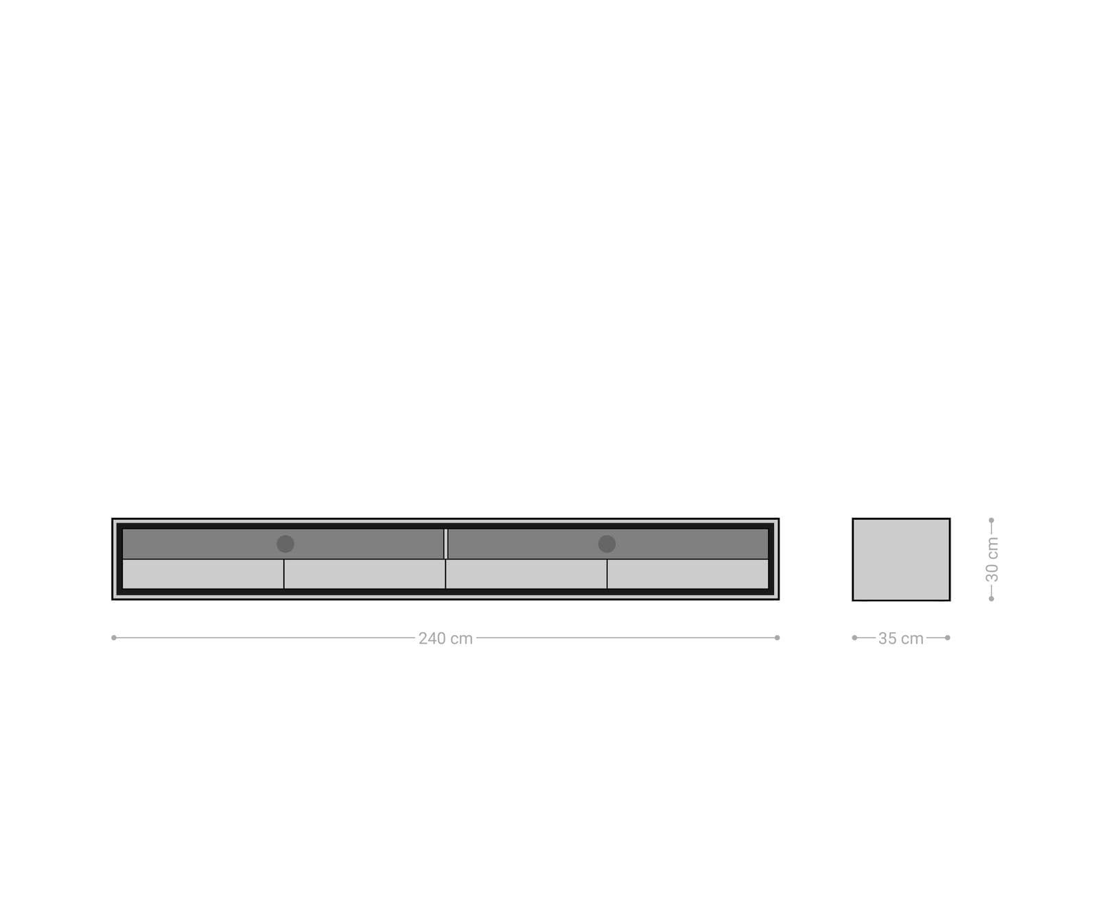 Buffet bas Stonegrace 240 cm acacia nature 2 compartiments 4 tiroirs placage en pierre flottant 6 Buffet bas Stonegrace 240 cm acacia nature 2 compartiments 4 tiroirs placage en pierre flottant 6