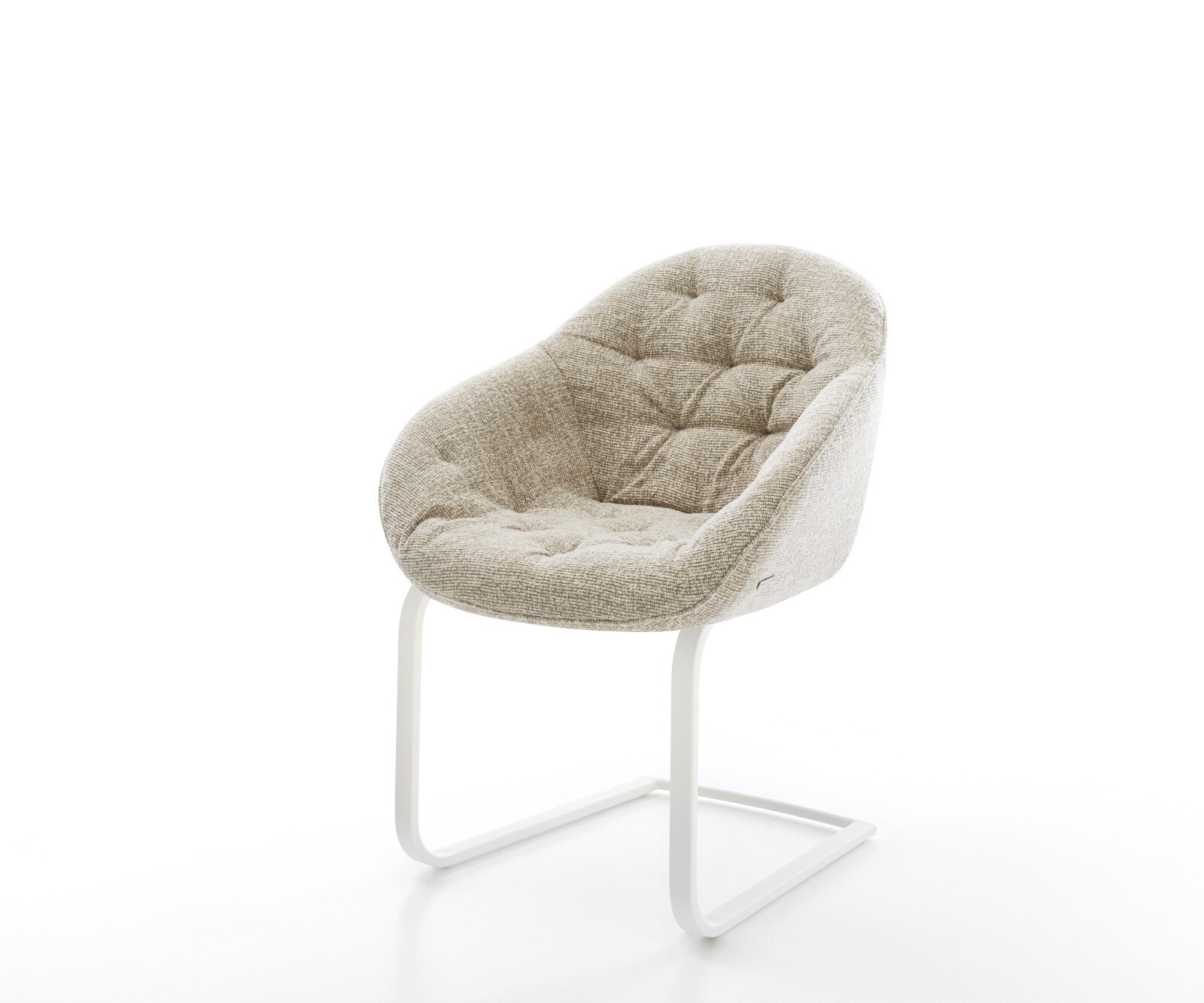 Freischwinger Gaio-Flex Webstoff Soft Beige Freischwinger flach Weiß 1