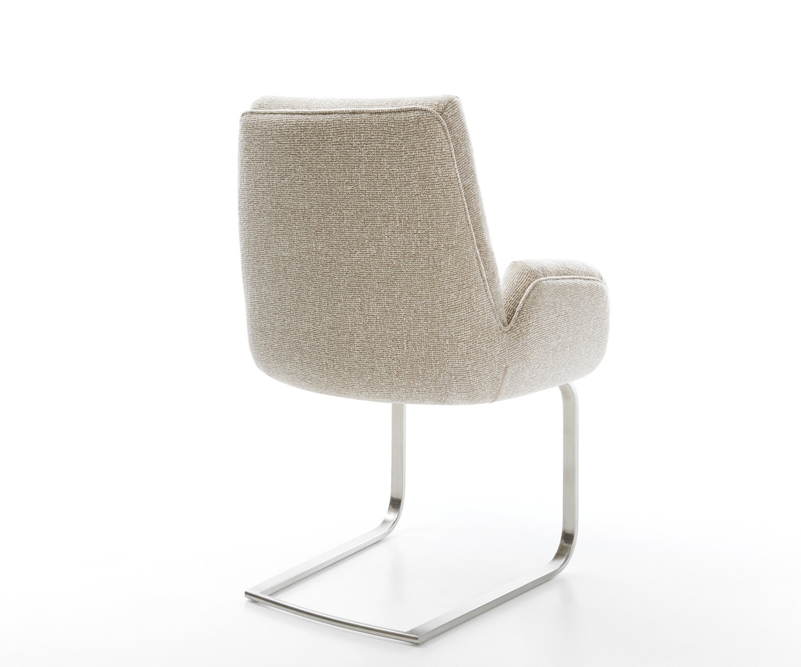 Freischwinger Clea-Flex Webstoff Soft Beige Freischwinger flach Edelstahl 4