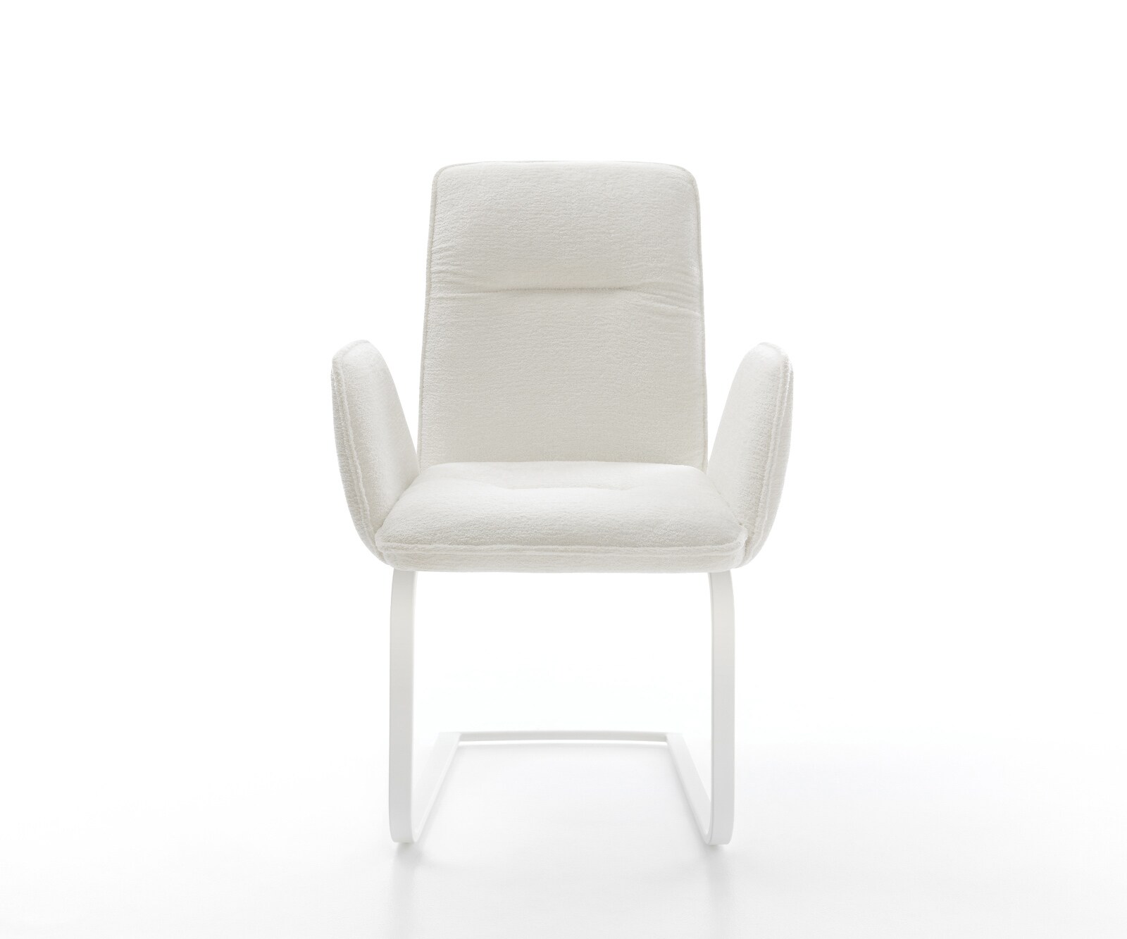 Freischwinger Vinja-Flex Bouclé Soft Beige Freischwinger flach Weiß 2