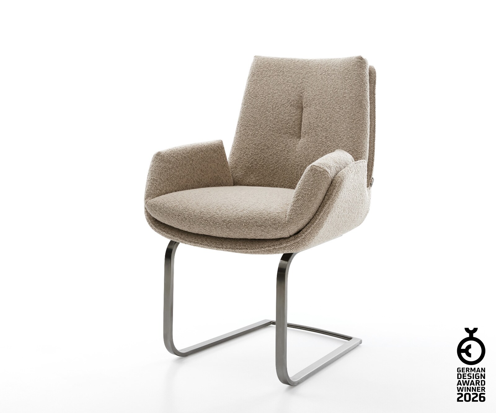 Cantilever Clea-Flex bouclé boue pied cantilever plat grafiete