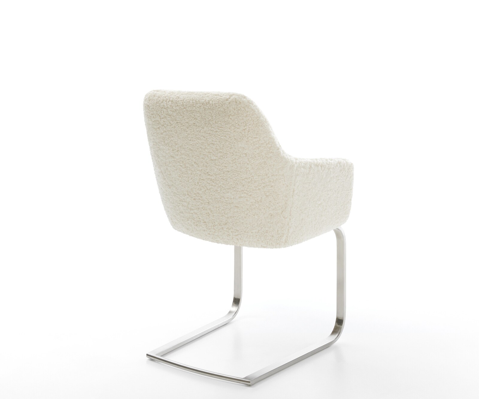 Cantilever Pejo-Flex tissu teddy beige pied cantilever plat acier inoxydable resorts ensachés 5