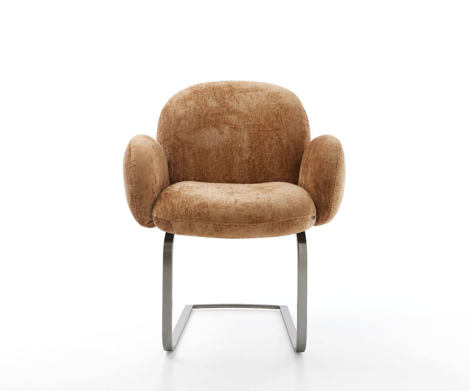 Cantilever Nube-Flex mit Armlehnen chenille rouille pied cantilever plat grafiete ressorts ensachés 2