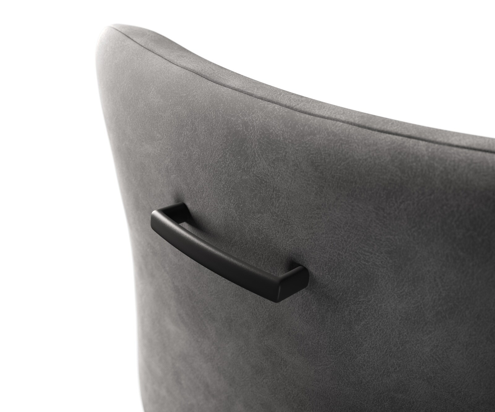 Poignée-de-fauteuil-de-bar Flex Flat Metal Noir 