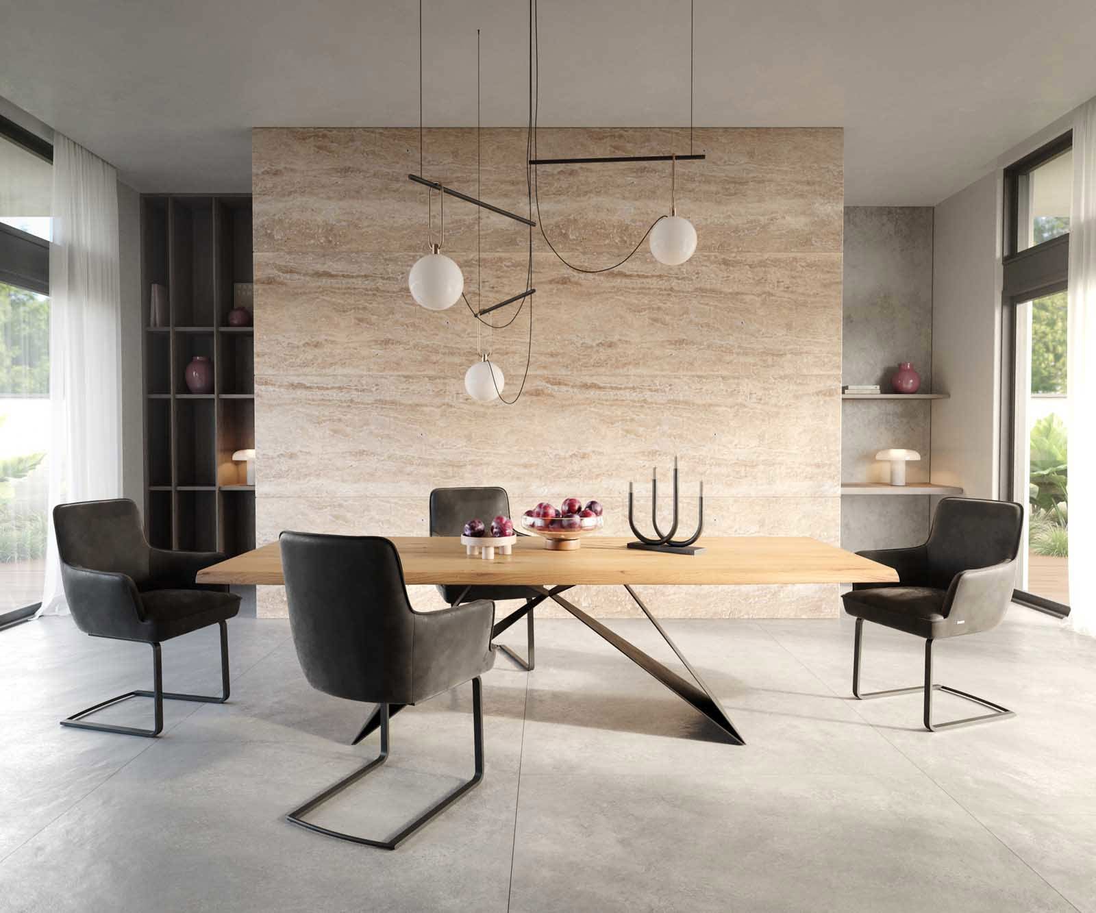 Freischwinger Heira-Flex mit Armlehnen Mikrofaser Anthrazit Vintage Freischwinger flach Schwarz Taschenfederkern 4 Freischwinger Heira-Flex mit Armlehnen Mikrofaser Anthrazit Vintage Freischwinger flach Schwarz Taschenfederkern 4