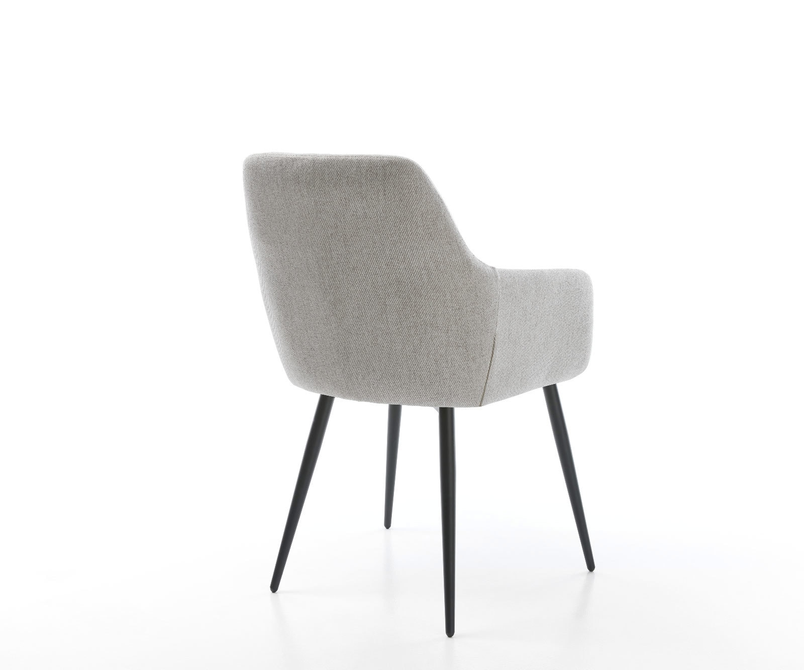 Esszimmerstuhl Pejo-Flex Stripes Hellgrau 4-Fuß konisch Schwarz Taschenfederkern 4 Esszimmerstuhl Pejo-Flex Stripes Hellgrau 4-Fuß konisch Schwarz Taschenfederkern 4