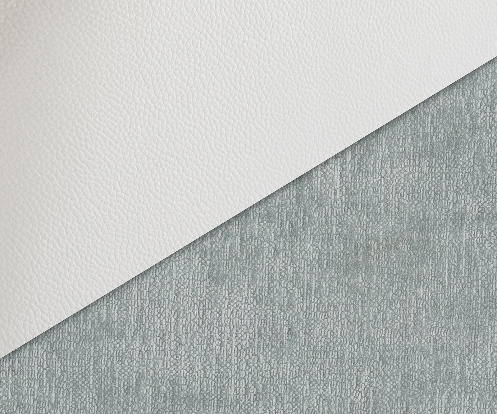 Drehstuhl Clea-Flex Materialmix Echtleder Weiß-Pastellblau Fußkreuz Weiß 360° drehbar Wippfunktion 2