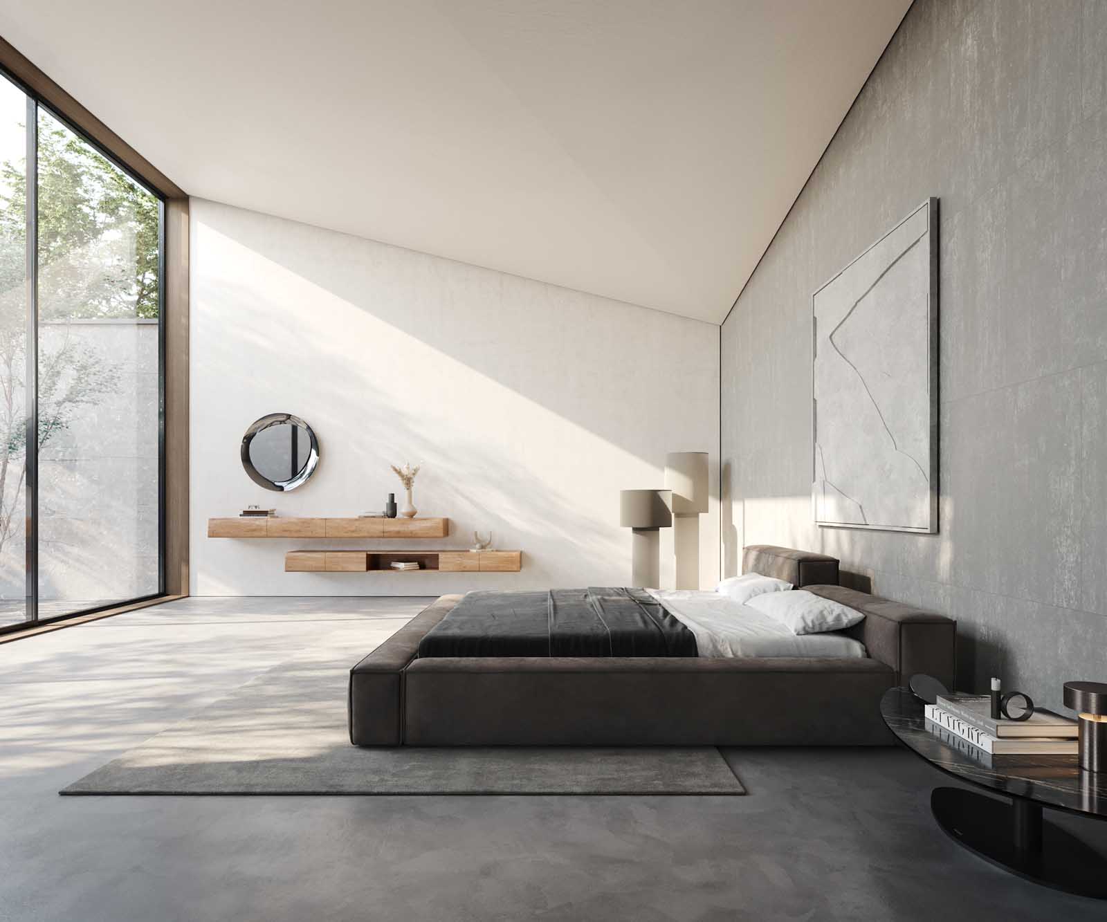 Polsterbettgestell Kalinea 180x200 cm Mikrofaser Taupe Vintage 3 Polsterbettgestell Kalinea 180x200 cm Mikrofaser Taupe Vintage 3