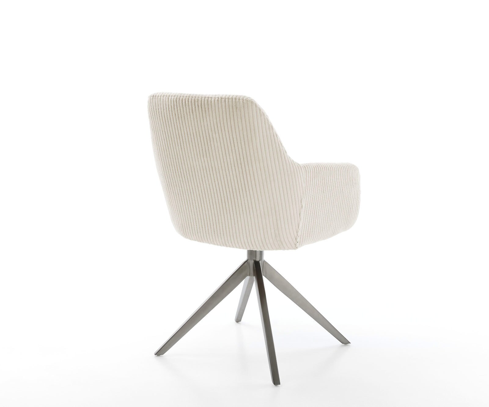 Drehstuhl Pejo-Flex Cord Beige Kreuzgestell breit Graphit 360° drehbar Wippfunktion Taschenfederkern 5