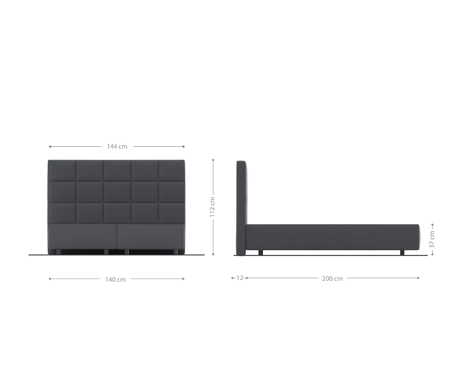 Boxspringgestell Dream-Fine 140x200 cm Mikrofaser Beige 2 Boxspringgestell Dream-Fine 140x200 cm Mikrofaser Beige 2