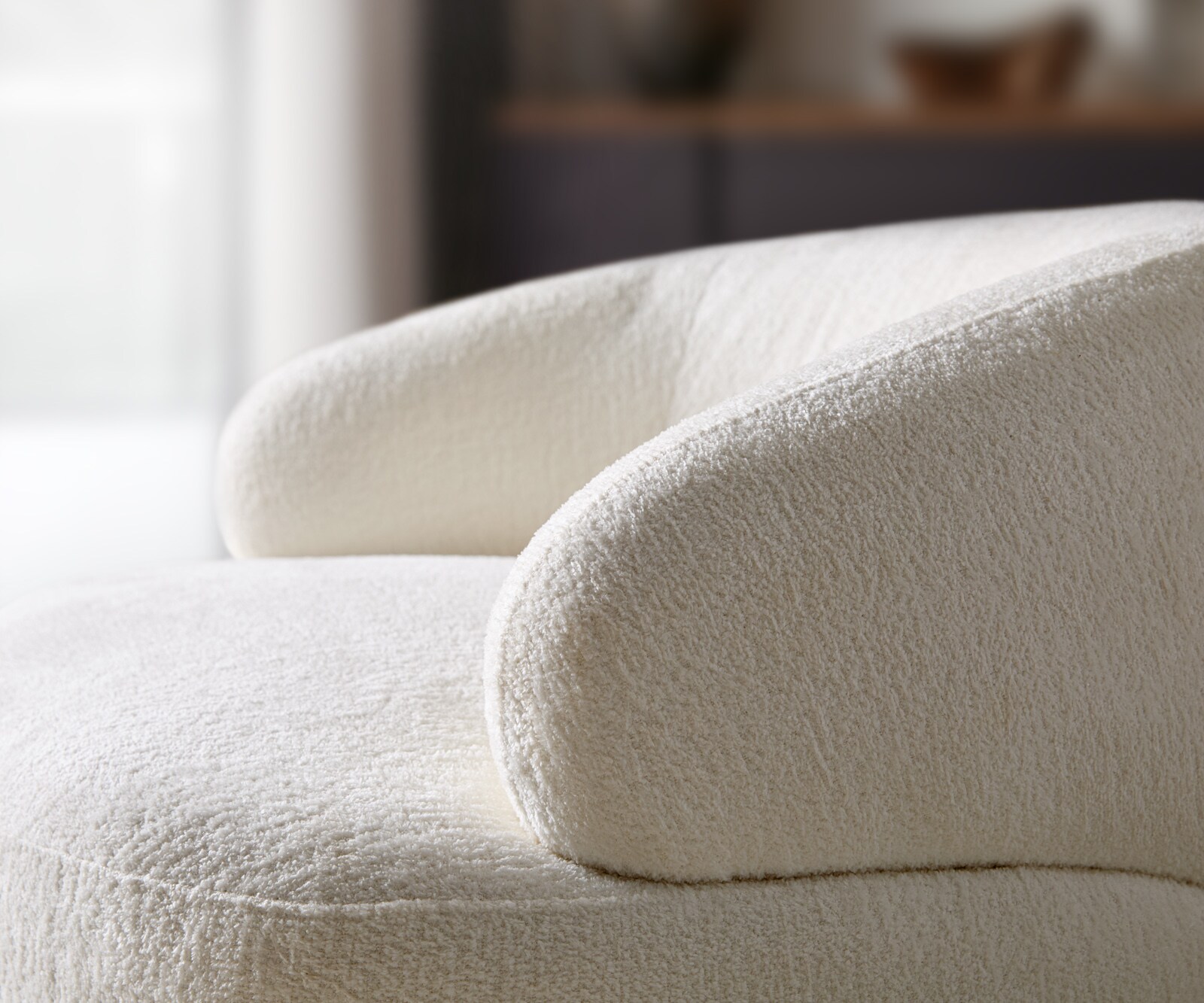 Loungesessel Nova 88x88 cm Bouclé Soft Beige 4 Loungesessel Nova 88x88 cm Bouclé Soft Beige 4
