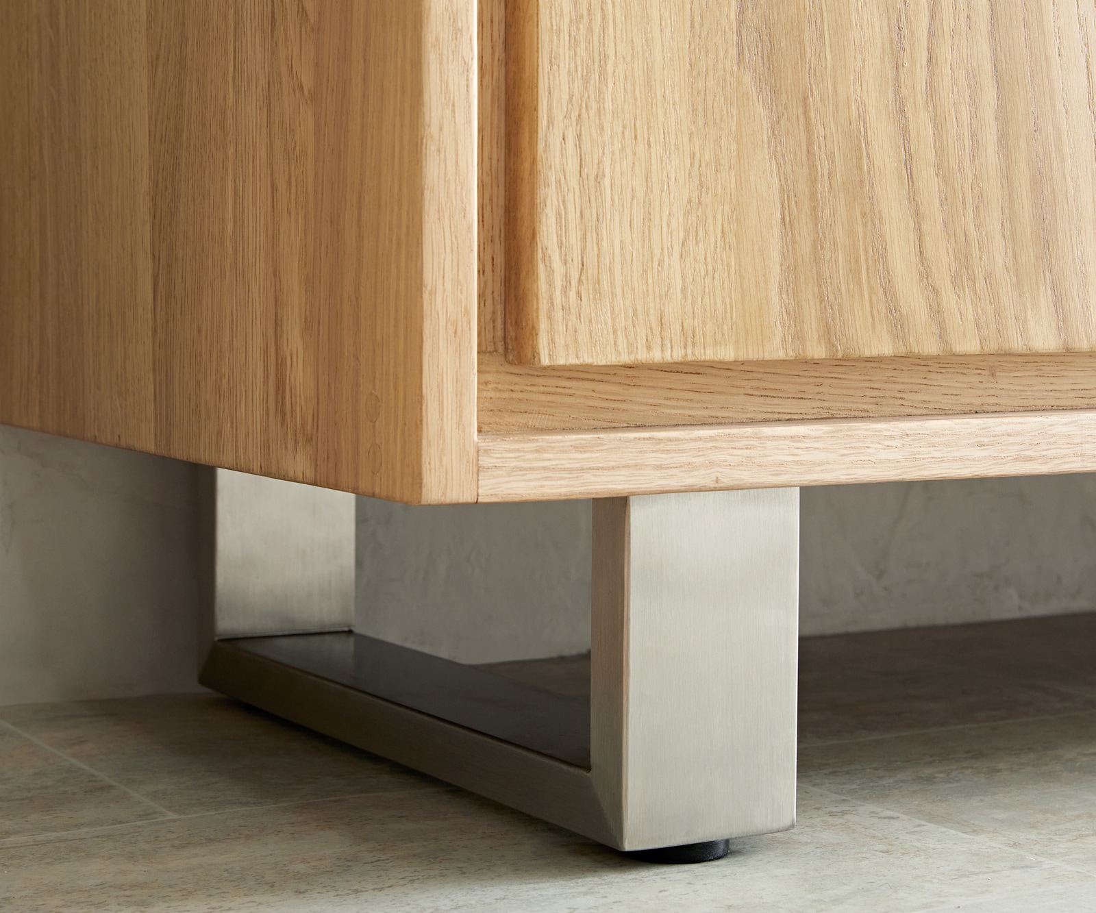 Sideboard Live-Edge 150 cm Eiche Natur 3 Schübe 2 Türen 9