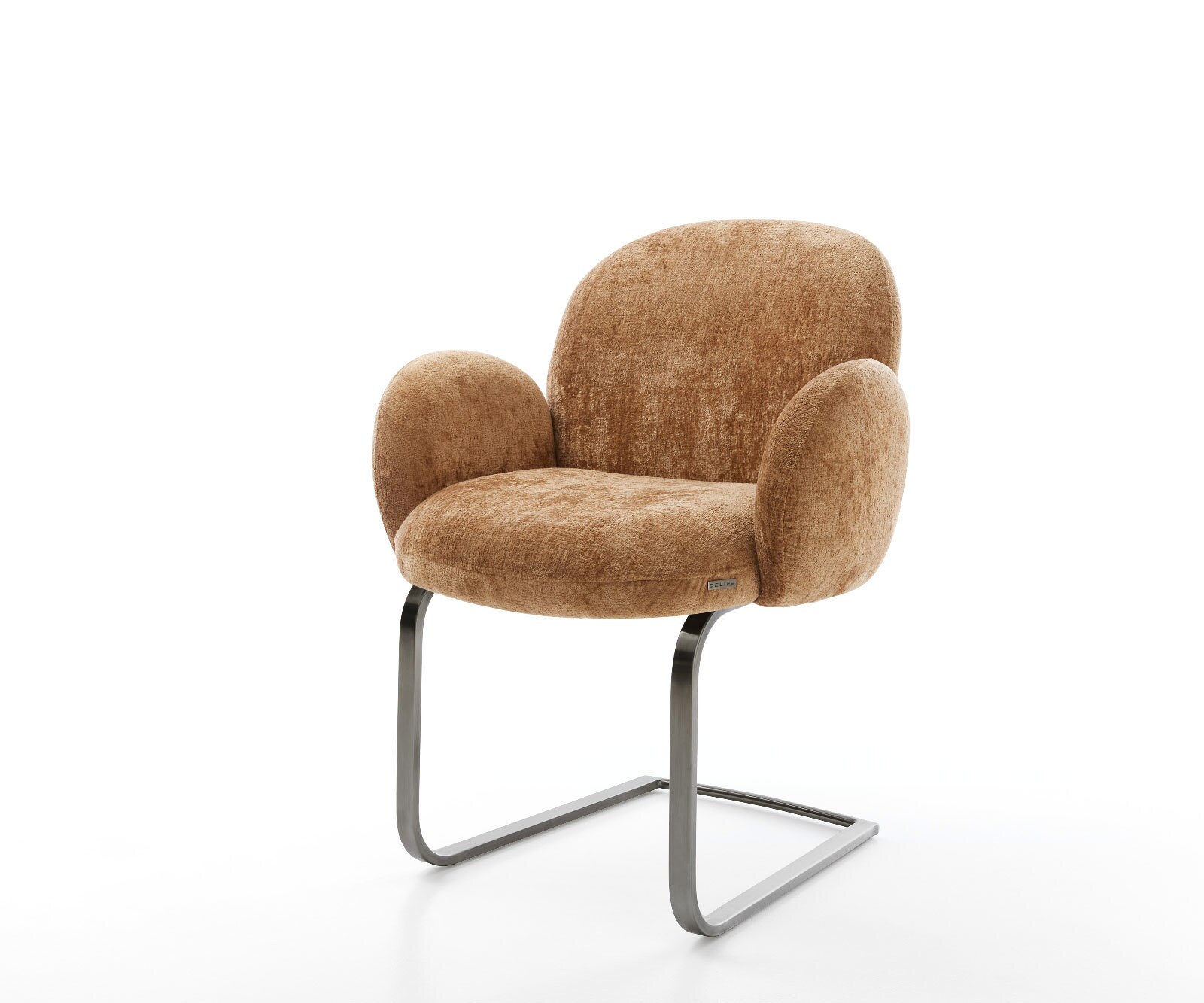 Cantilever Nube-Flex mit Armlehnen chenille rouille pied cantilever plat grafiete ressorts ensachés 1