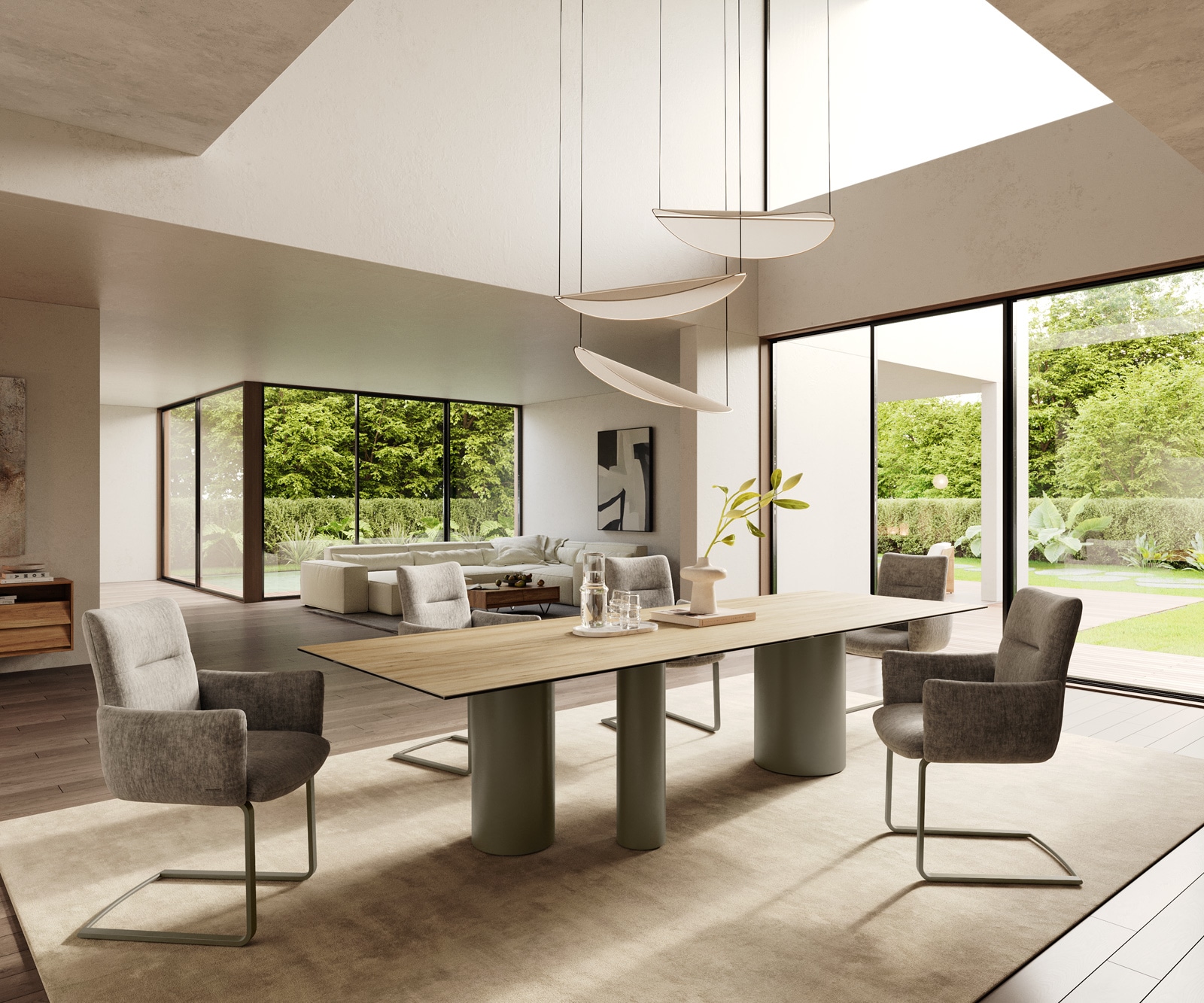 Esstisch Edge 300x100 Keramik Laminam® Sabbia Eichefarbig Troa Metall Effektfinish Titan 6 Esstisch Edge 300x100 Keramik Laminam® Sabbia Eichefarbig Troa Metall Effektfinish Titan 6