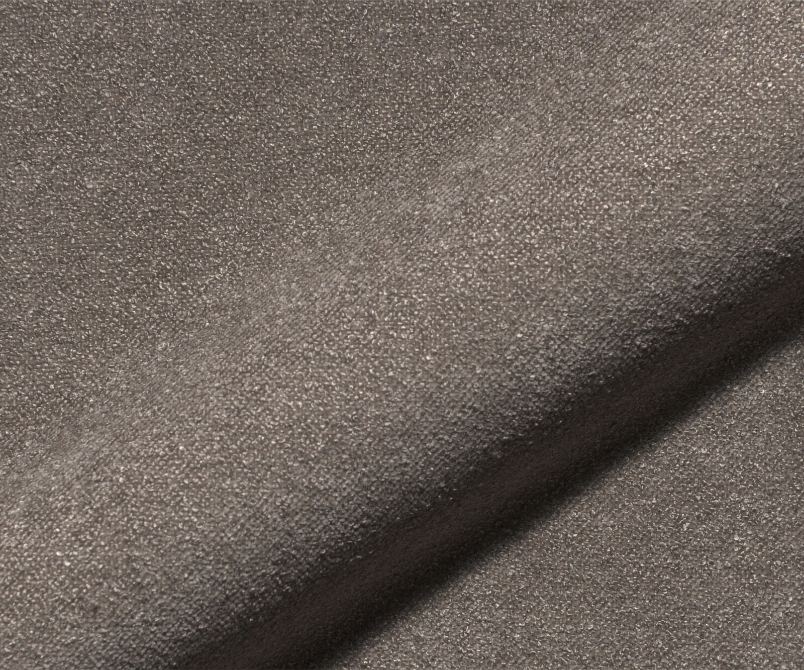 Cantilever Zelia-Flex avec accoudoirs tissu structuré doux taupe pied cantilever plat blanc ressorts ensachés 3