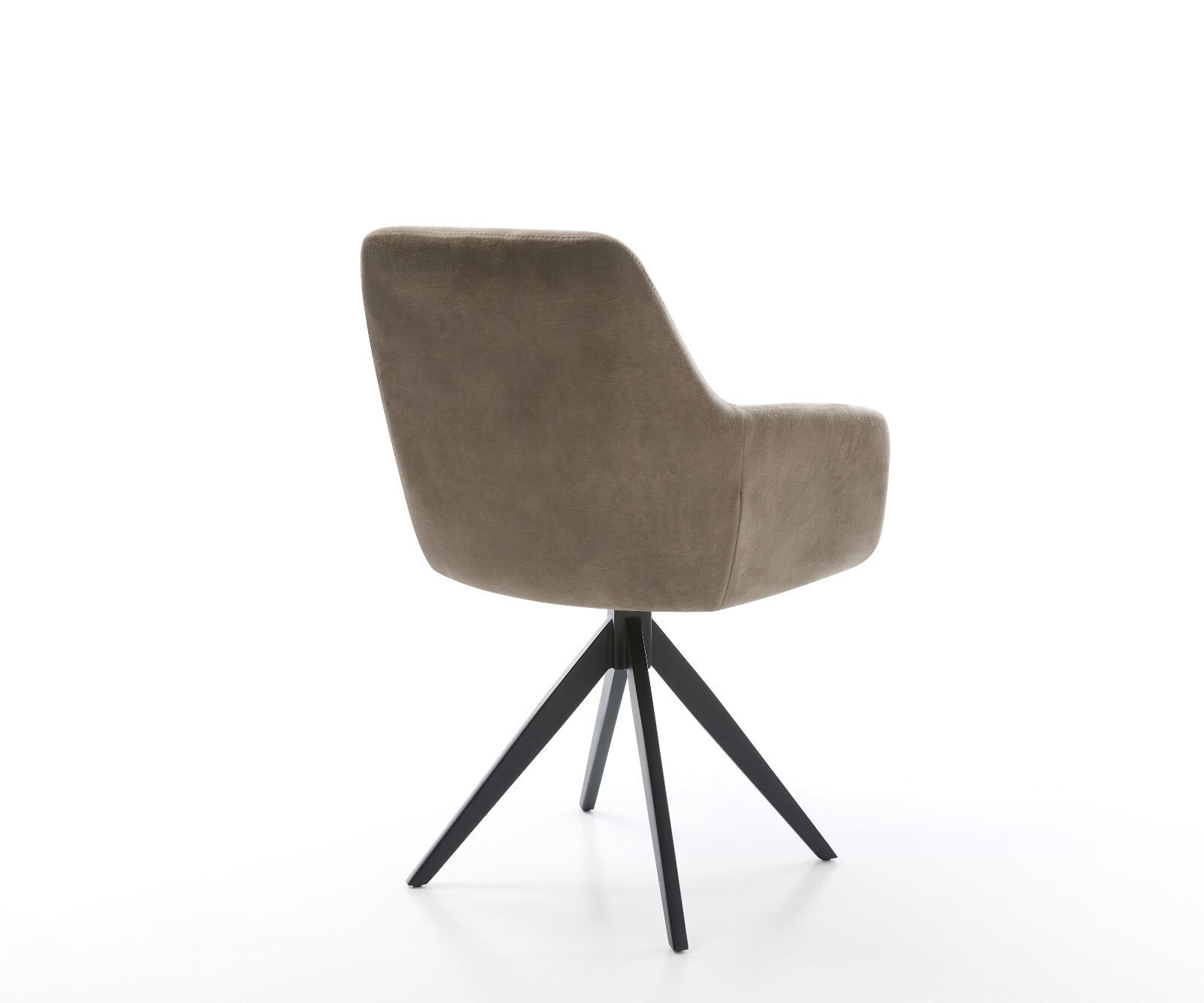 Esszimmerstuhl Pejo-Flex Mikrofaser Taupe Vintage Kreuzgestell kantig Schwarz Taschenfederkern 5 Esszimmerstuhl Pejo-Flex Mikrofaser Taupe Vintage Kreuzgestell kantig Schwarz Taschenfederkern 5