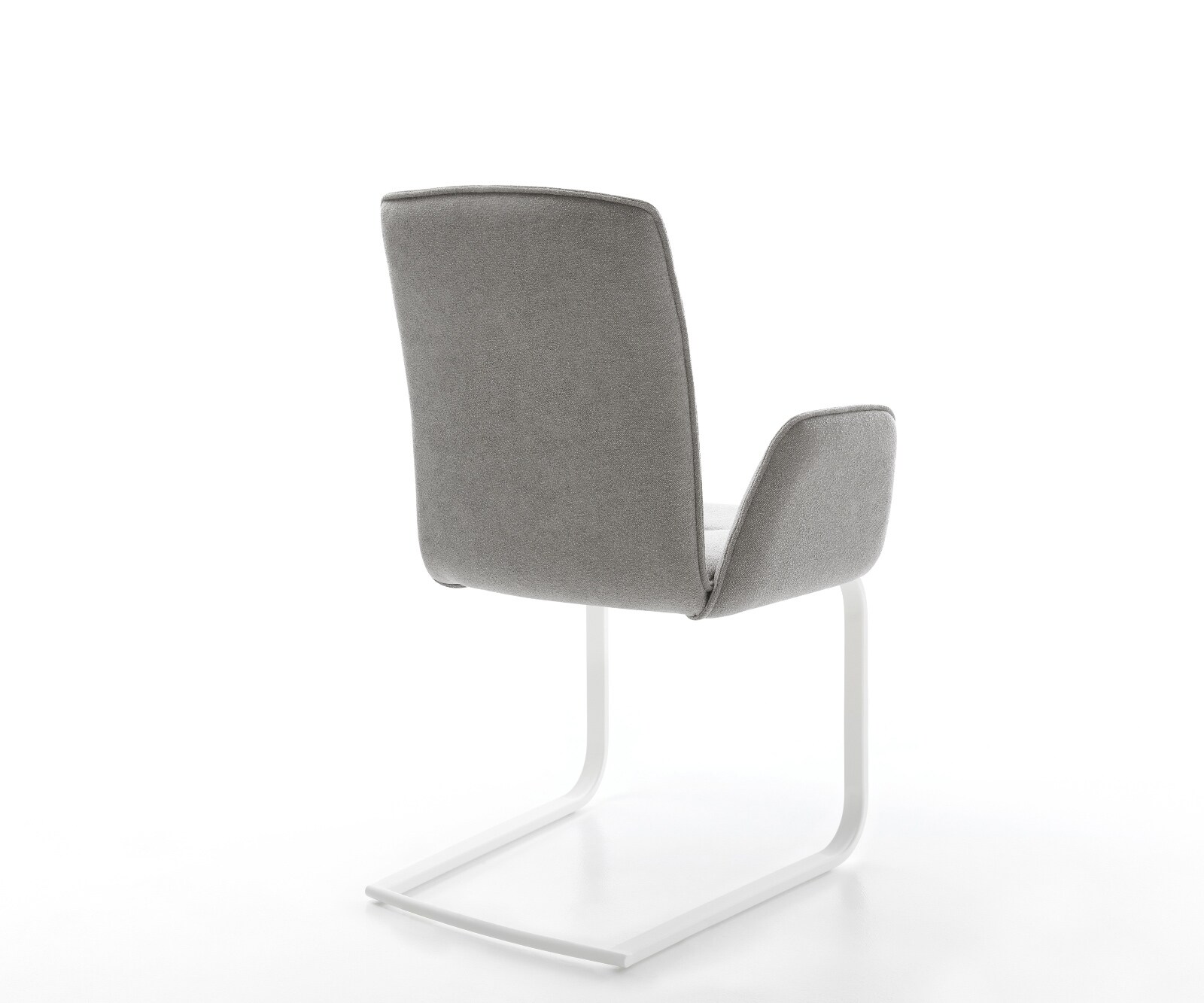 Freischwinger Vinja-Flex Strukturstoff Soft Grau Freischwinger flach Weiß 4