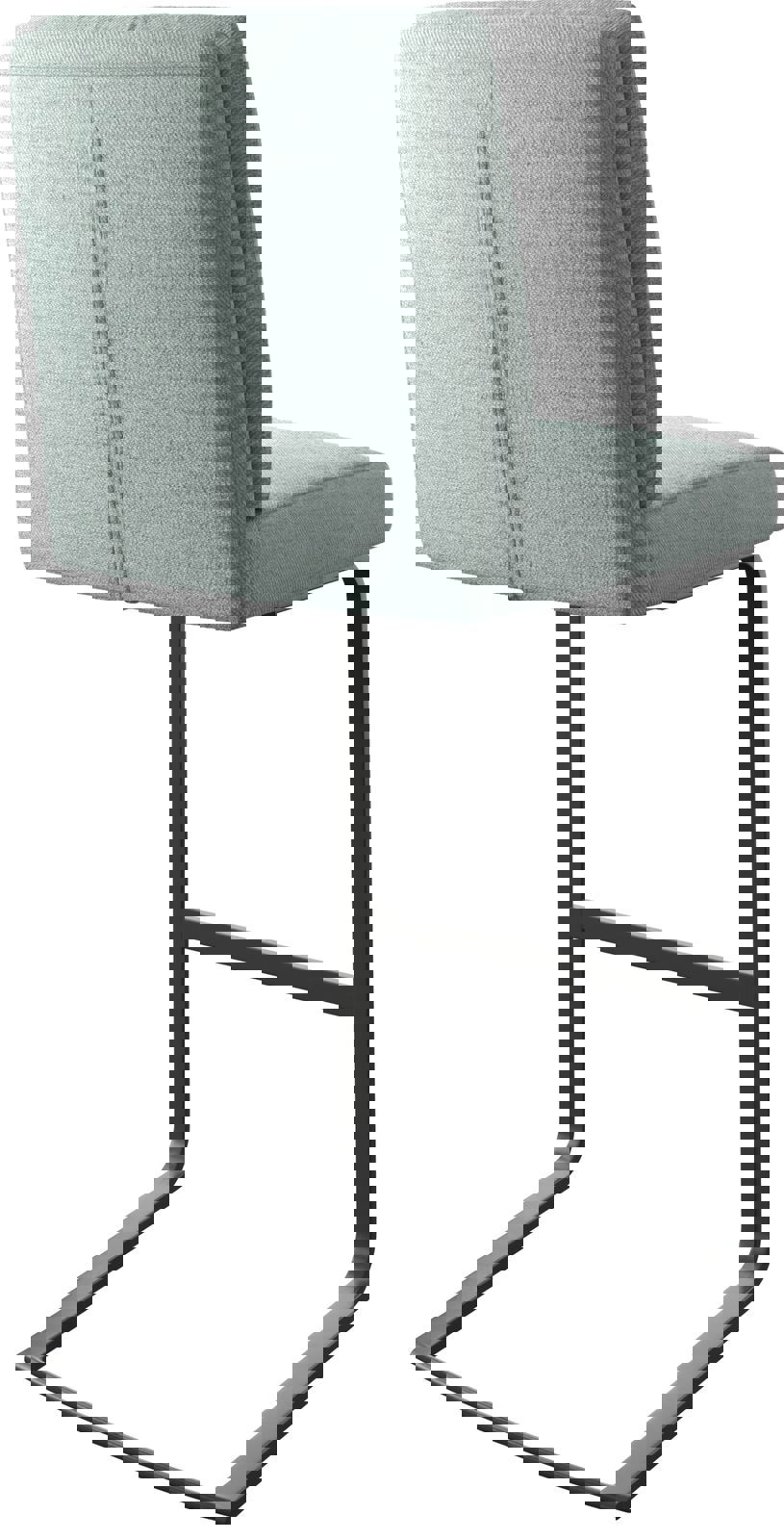 Chaise-de-bar Pela-Flex rayures menthe chaise cantilever métal plat 5