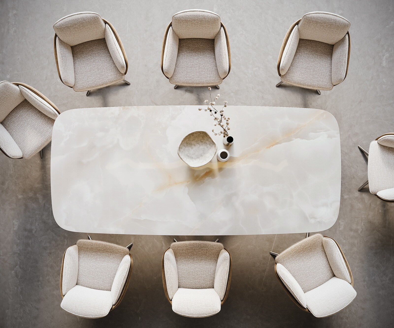 Table à manger Edge Boot 270x120 cm Céramique Iris FMG Onice Grigio Acier inoxydable Oblique 6