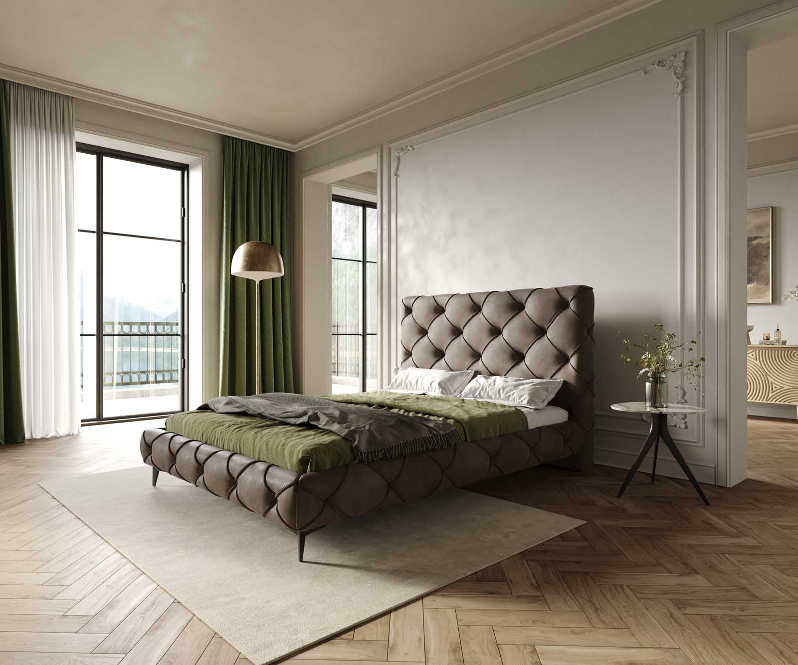 Designer Polsterbettgestell Nayara 3 Designer Polsterbettgestell Nayara 3